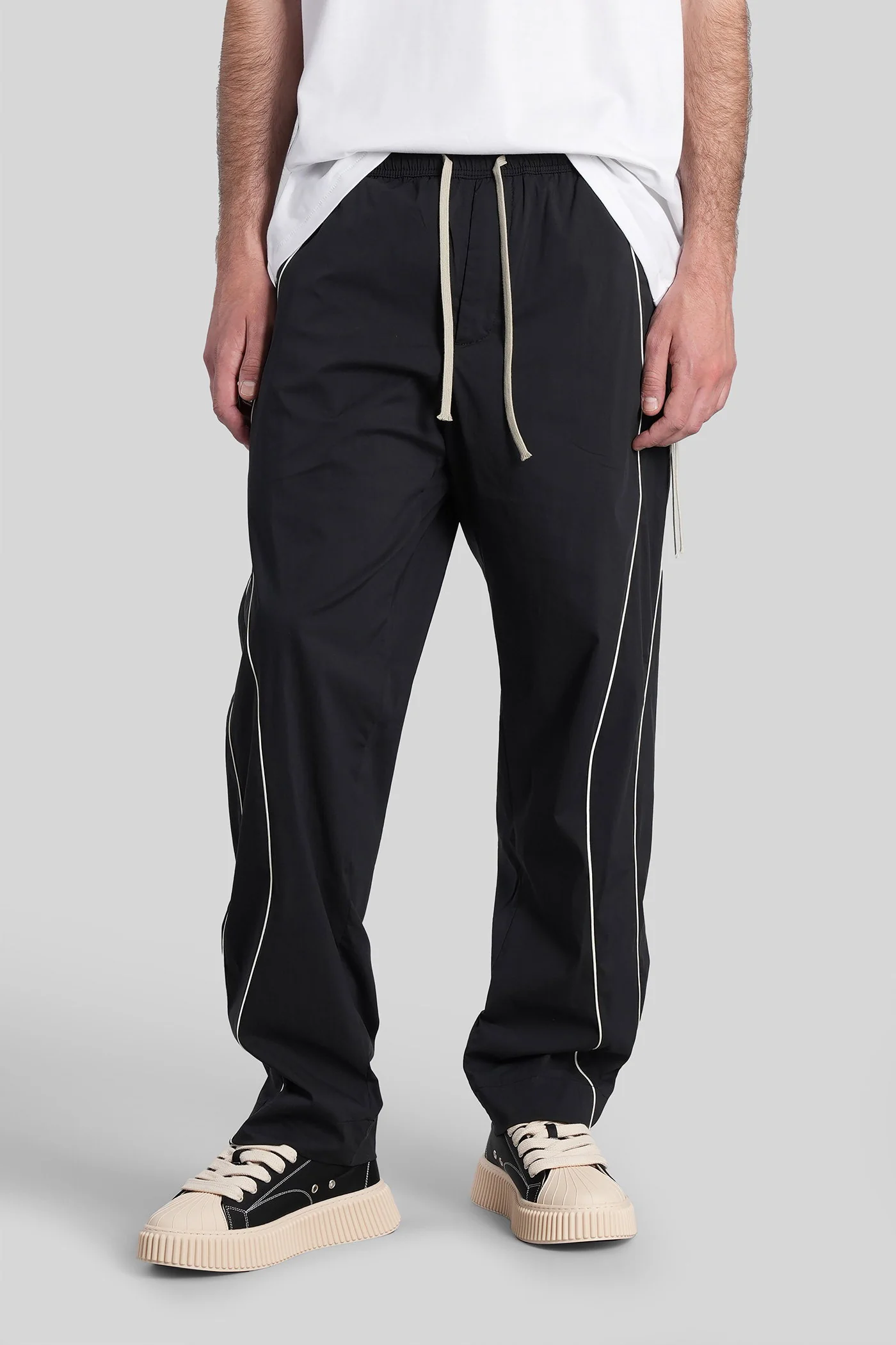 Para wave Pants in black cotton