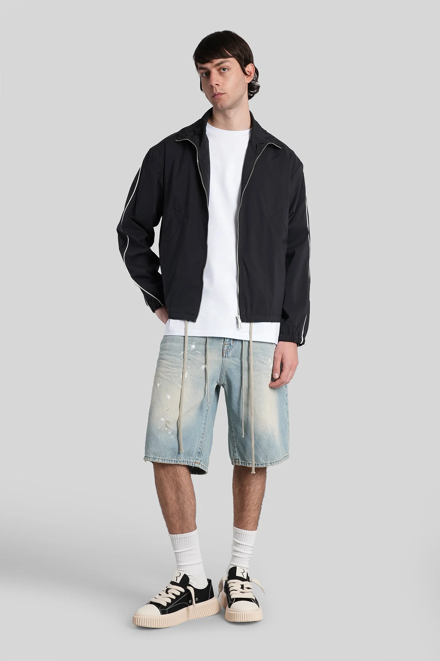 Pawa wave Casual jacket in black cotton - Image 2