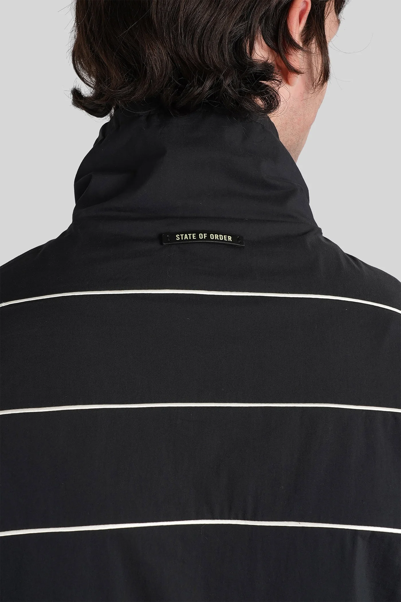 Pawa wave Casual jacket in black cotton - Image 5