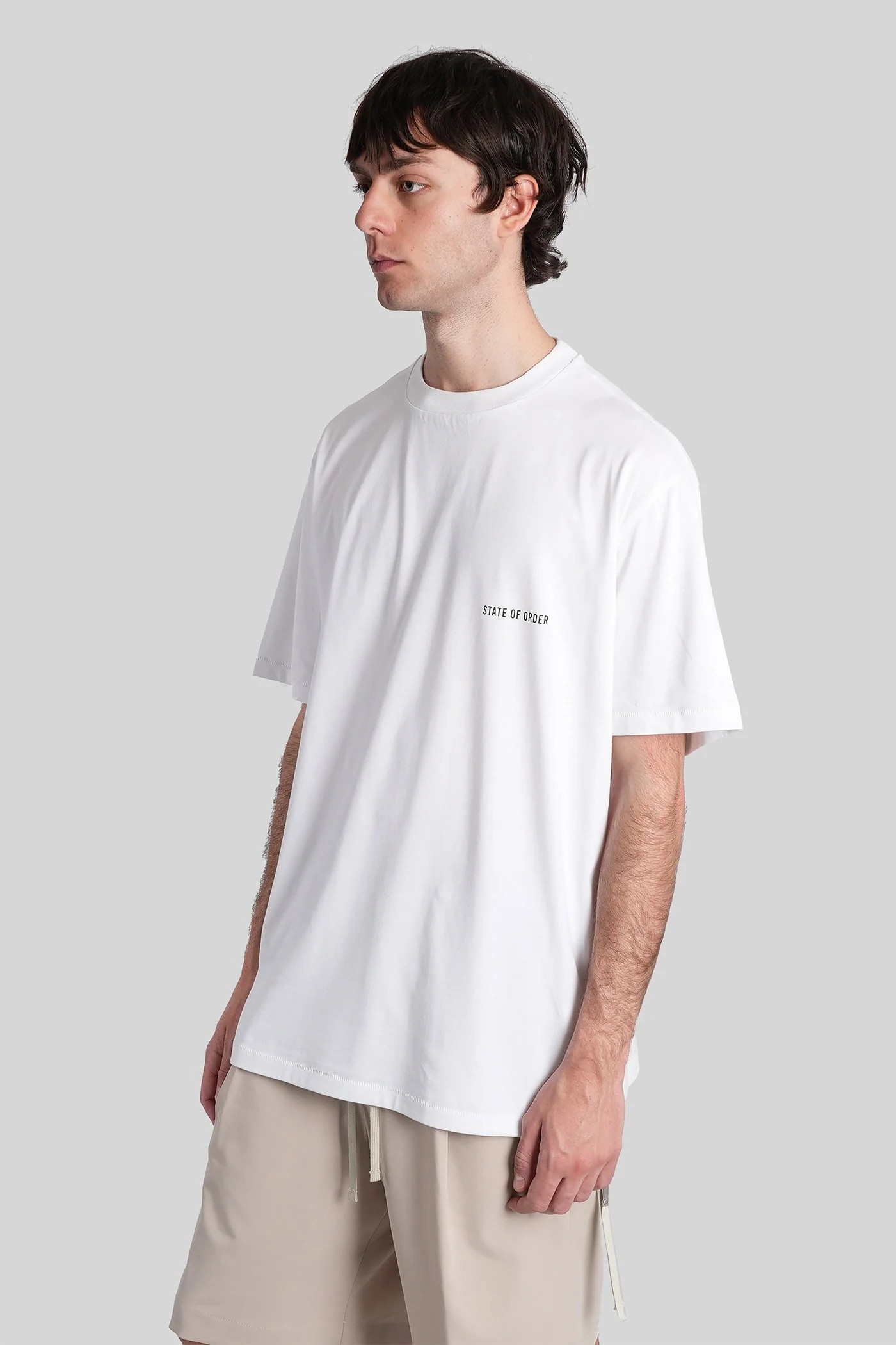 Printed t 11 T-Shirt in white cotton - Image 4