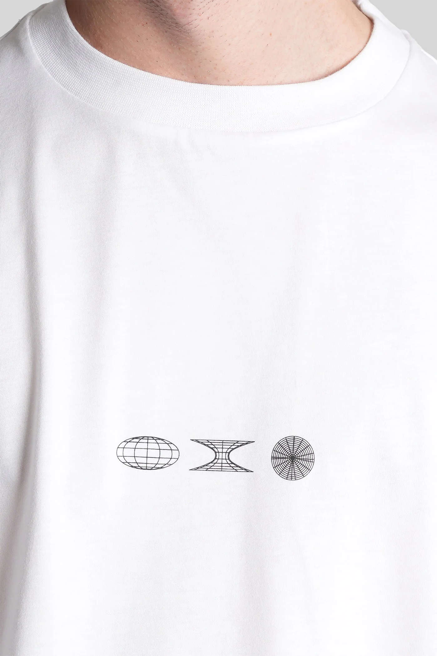Printed t 12 T-Shirt in white cotton - Image 4