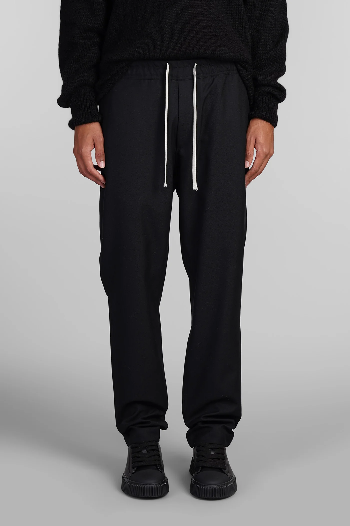 Springfield drill Pants in black cotton