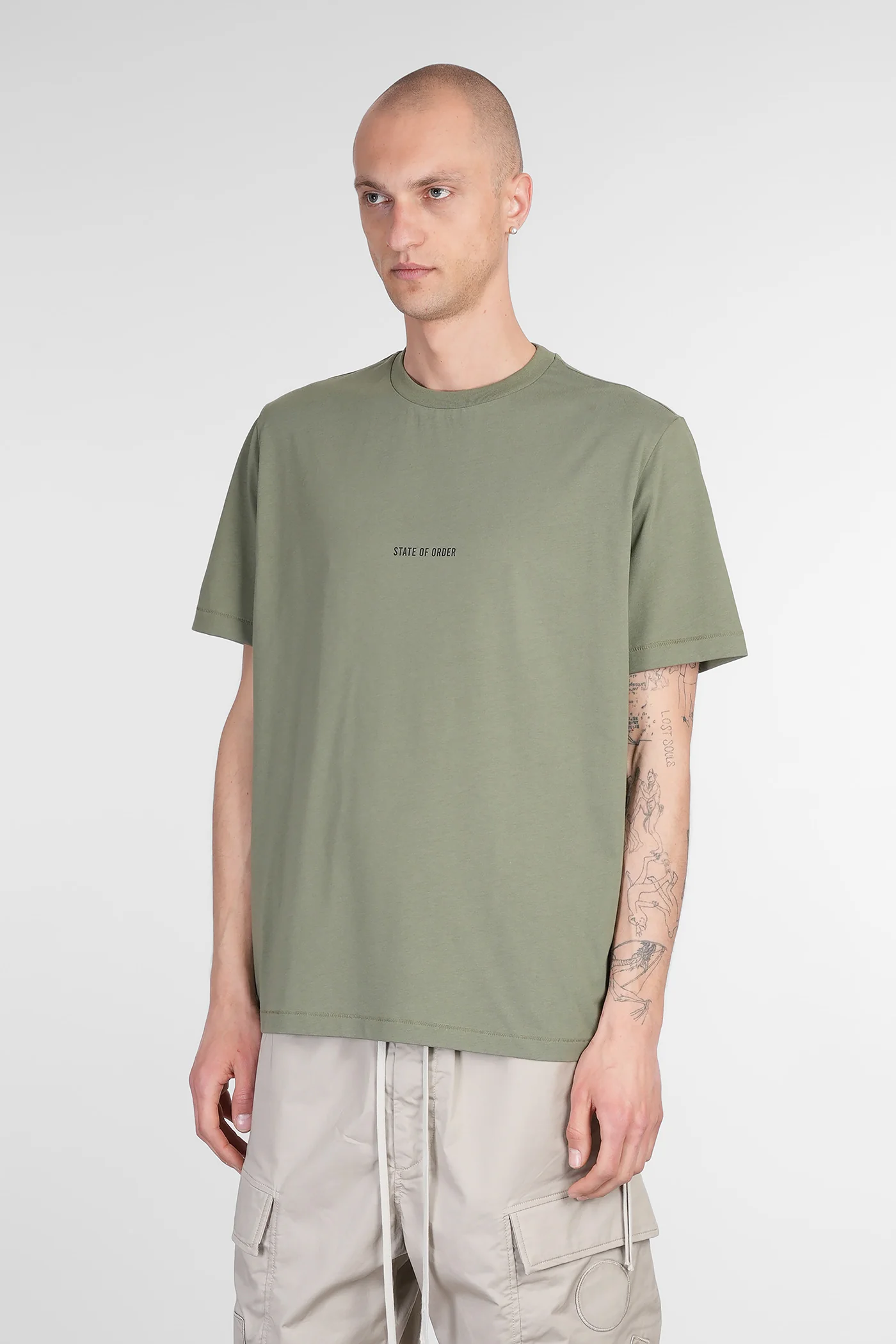 T-shirt 01 T-Shirt in green cotton - Image 19