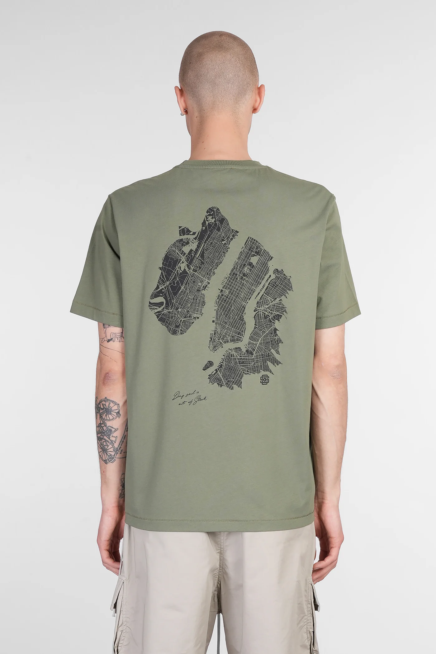 T-shirt 01 T-Shirt in green cotton - Image 3