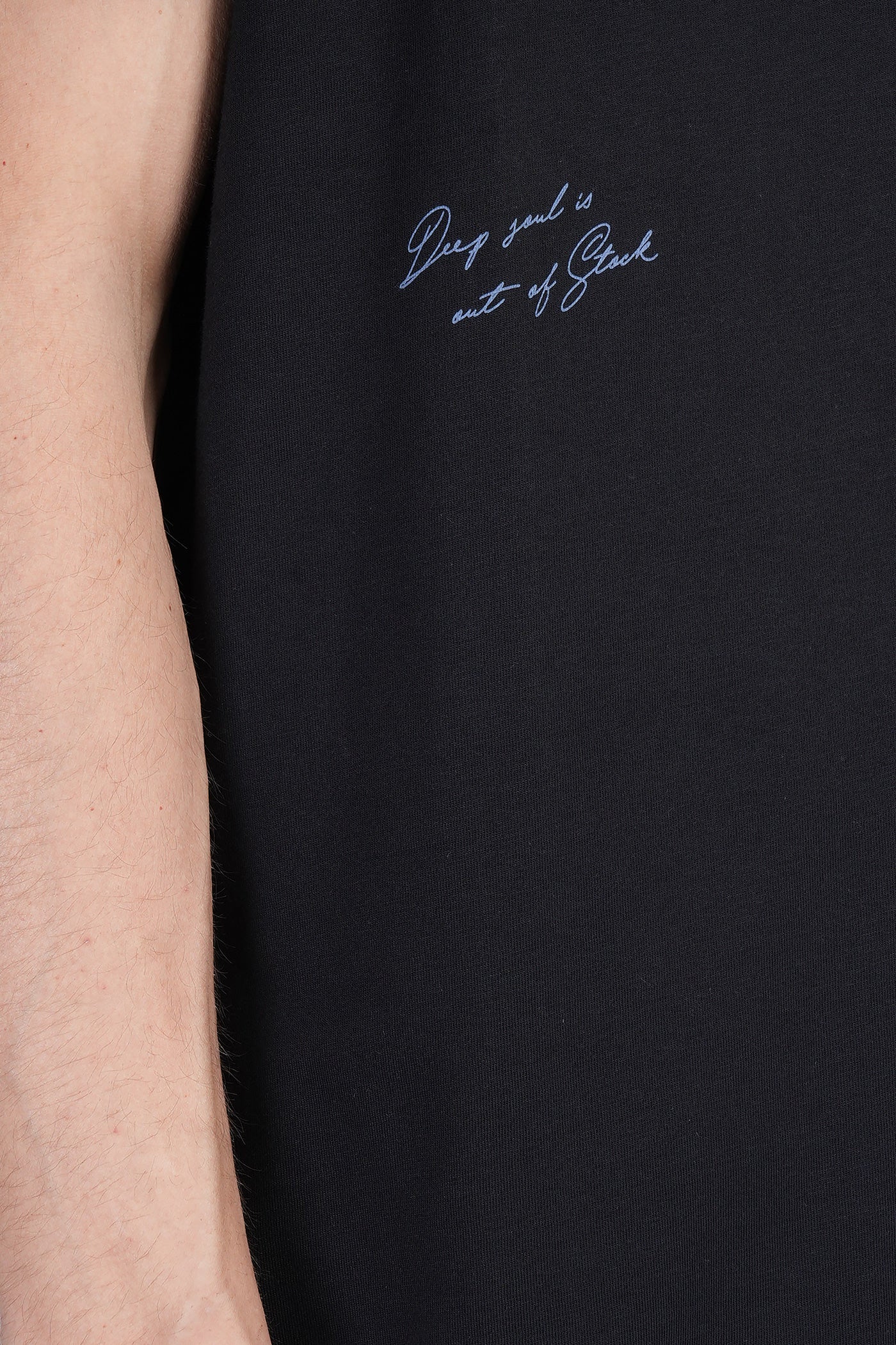 T-Shirt in black cotton - Image 5
