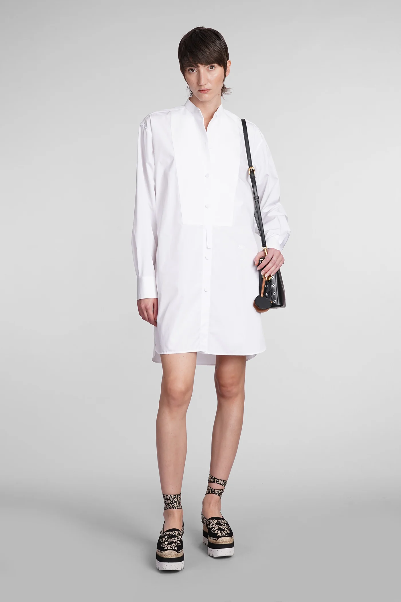 Dress woman  in white cotton - Image 2