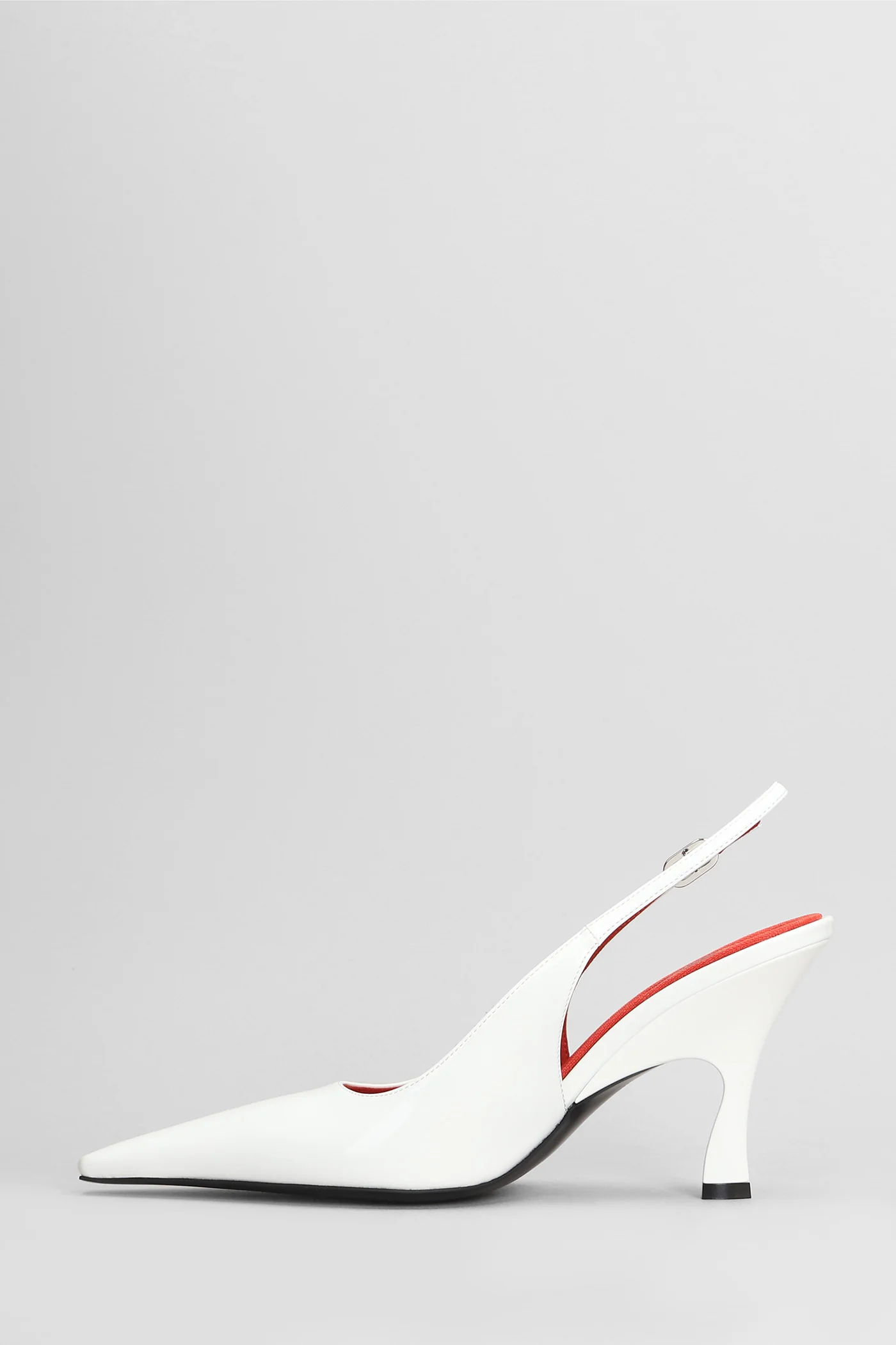 Elsa Pumps in white patent leather - Image 3