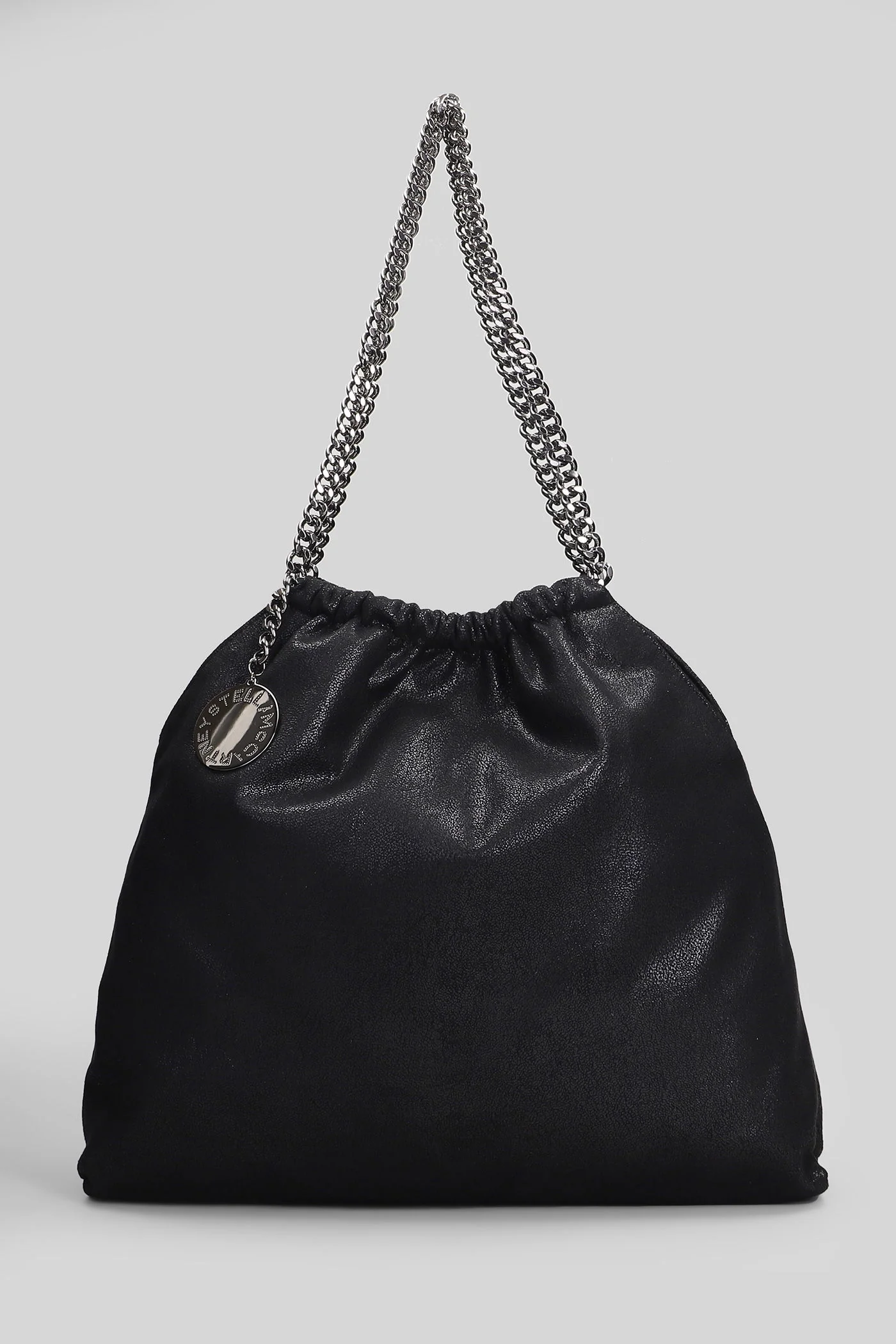 Falabella medium dra Shoulder bag in black polyester