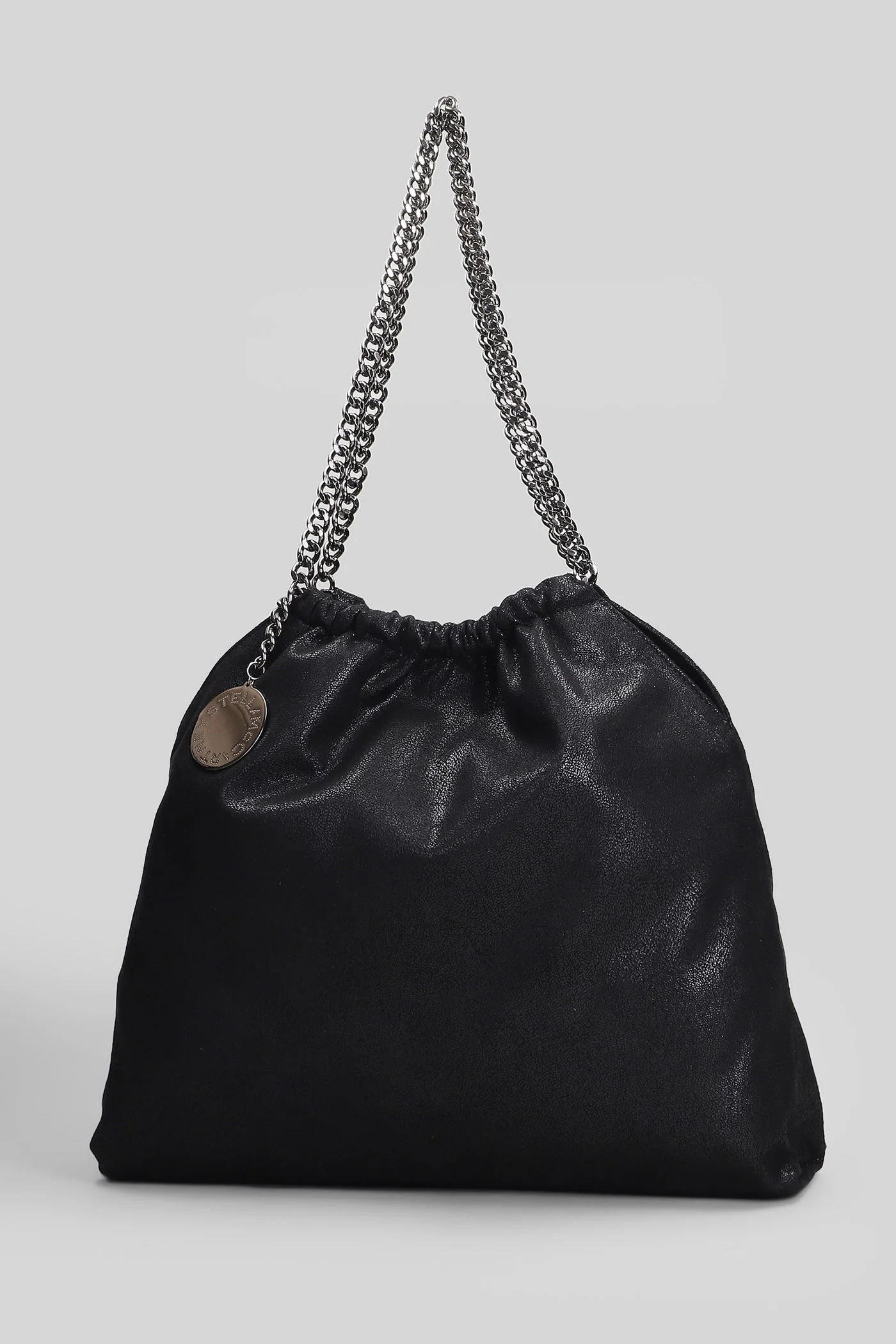 Falabella medium dra Shoulder bag in black polyester - Image 2