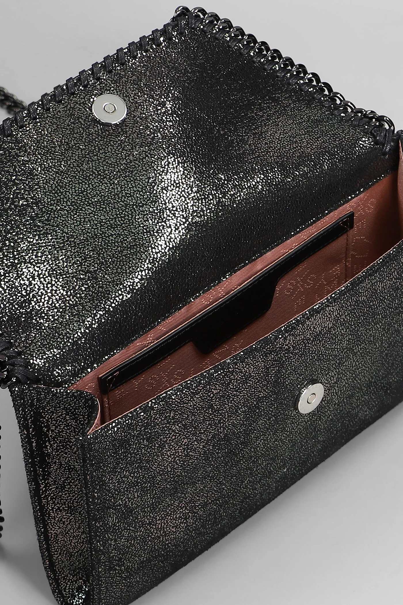 Falabella mini Shoulder bag in silver polyester - Image 4