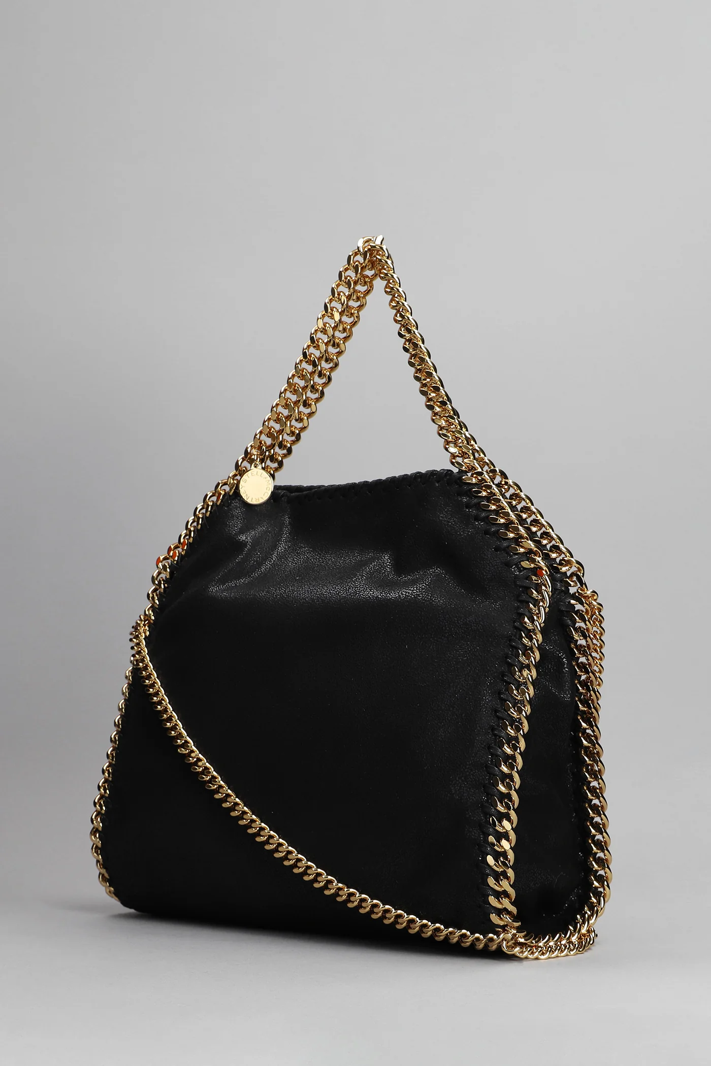 Falabella Mini Tote in black faux leather - Image 2