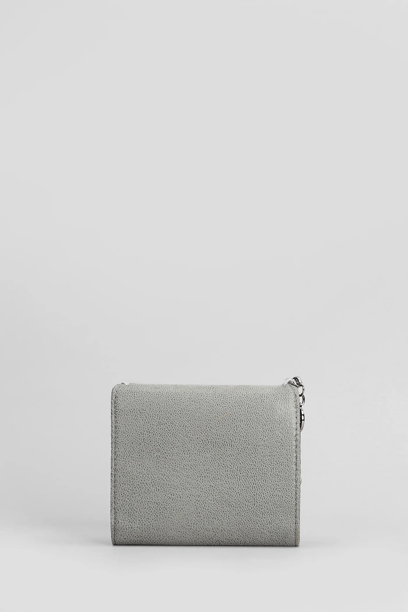 Falabella small Wallet in grey faux leather - Image 3