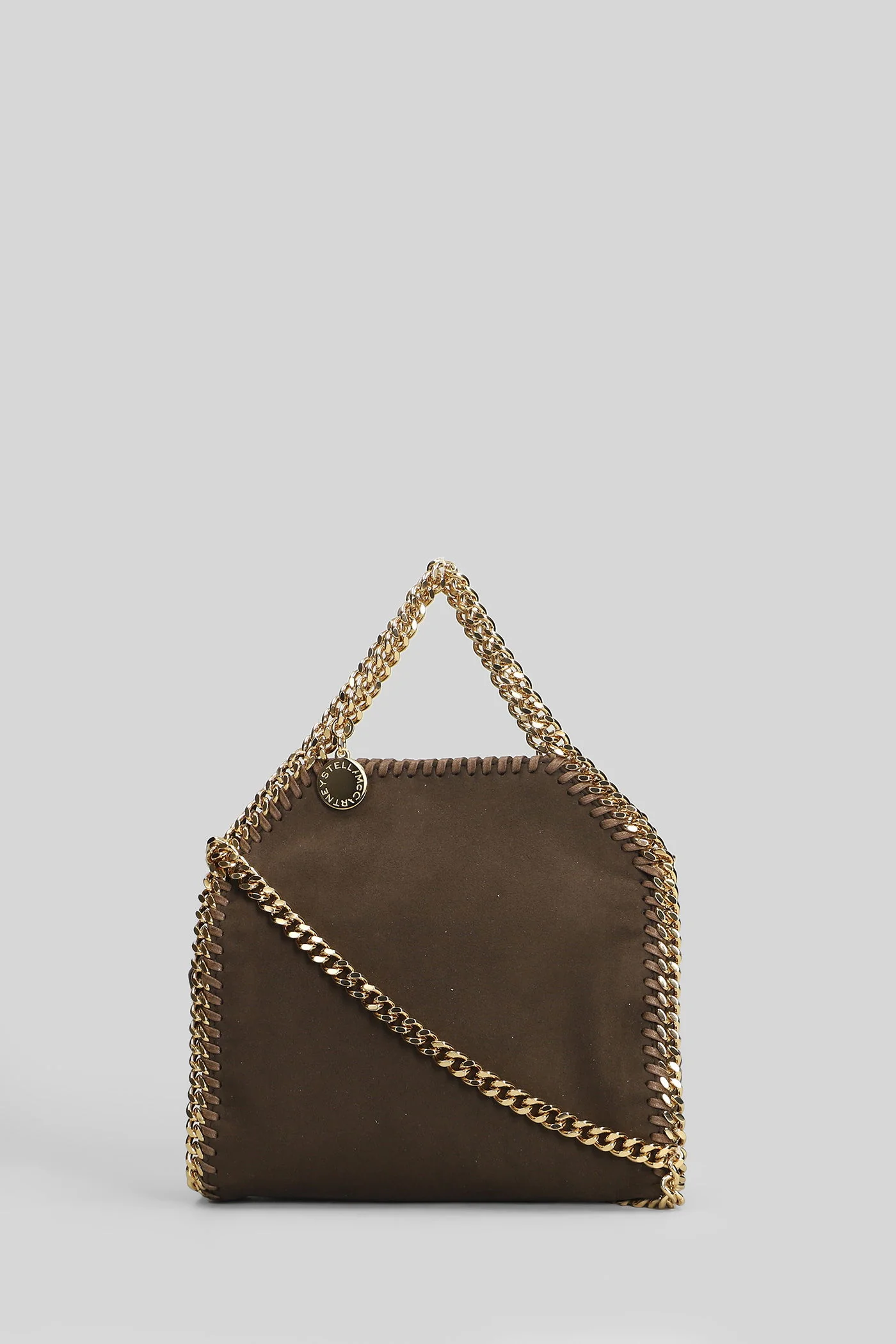 Falabella tiny tote Shoulder bag in brown polyester