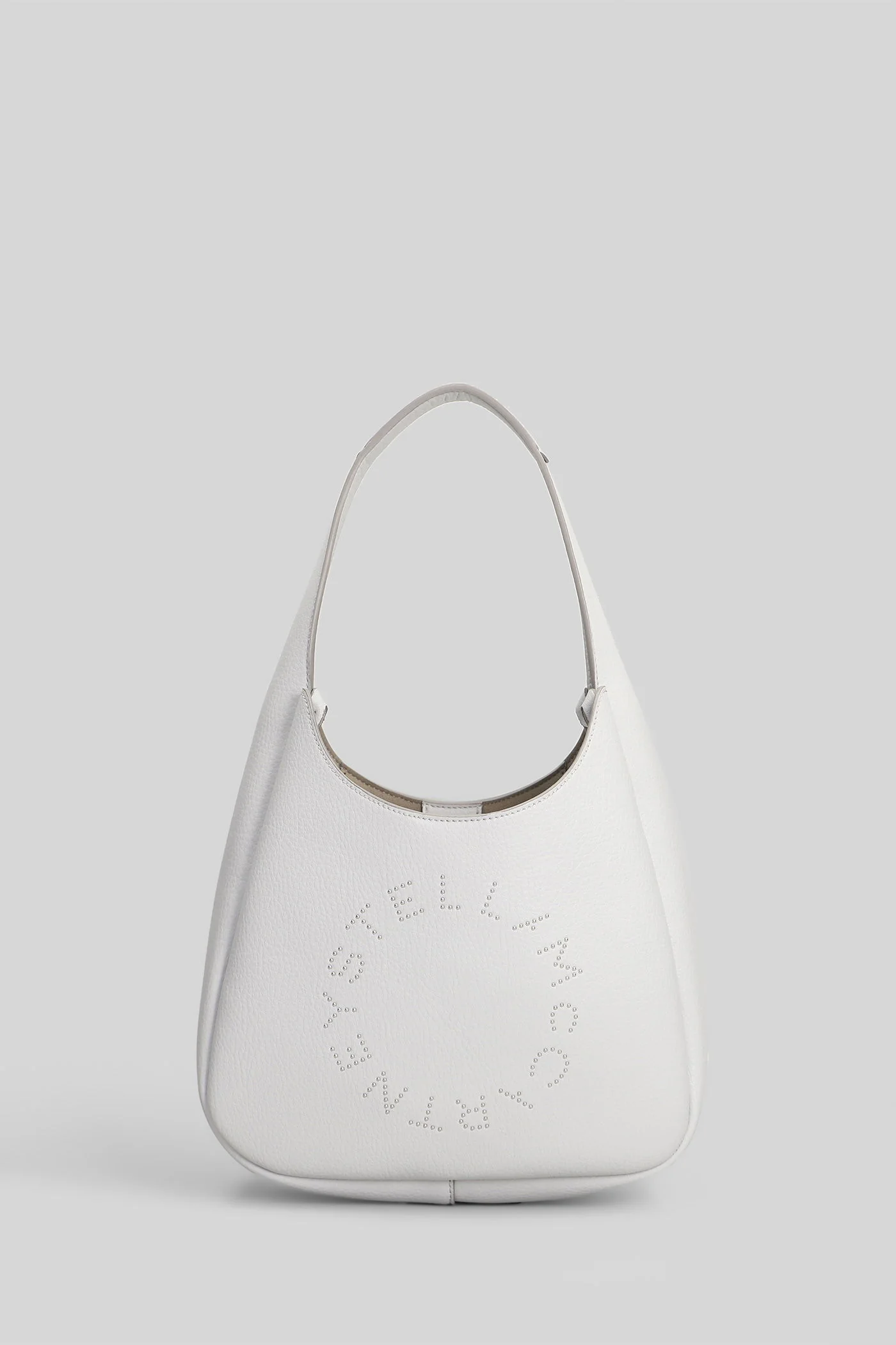 Hand bag in grey polyamide