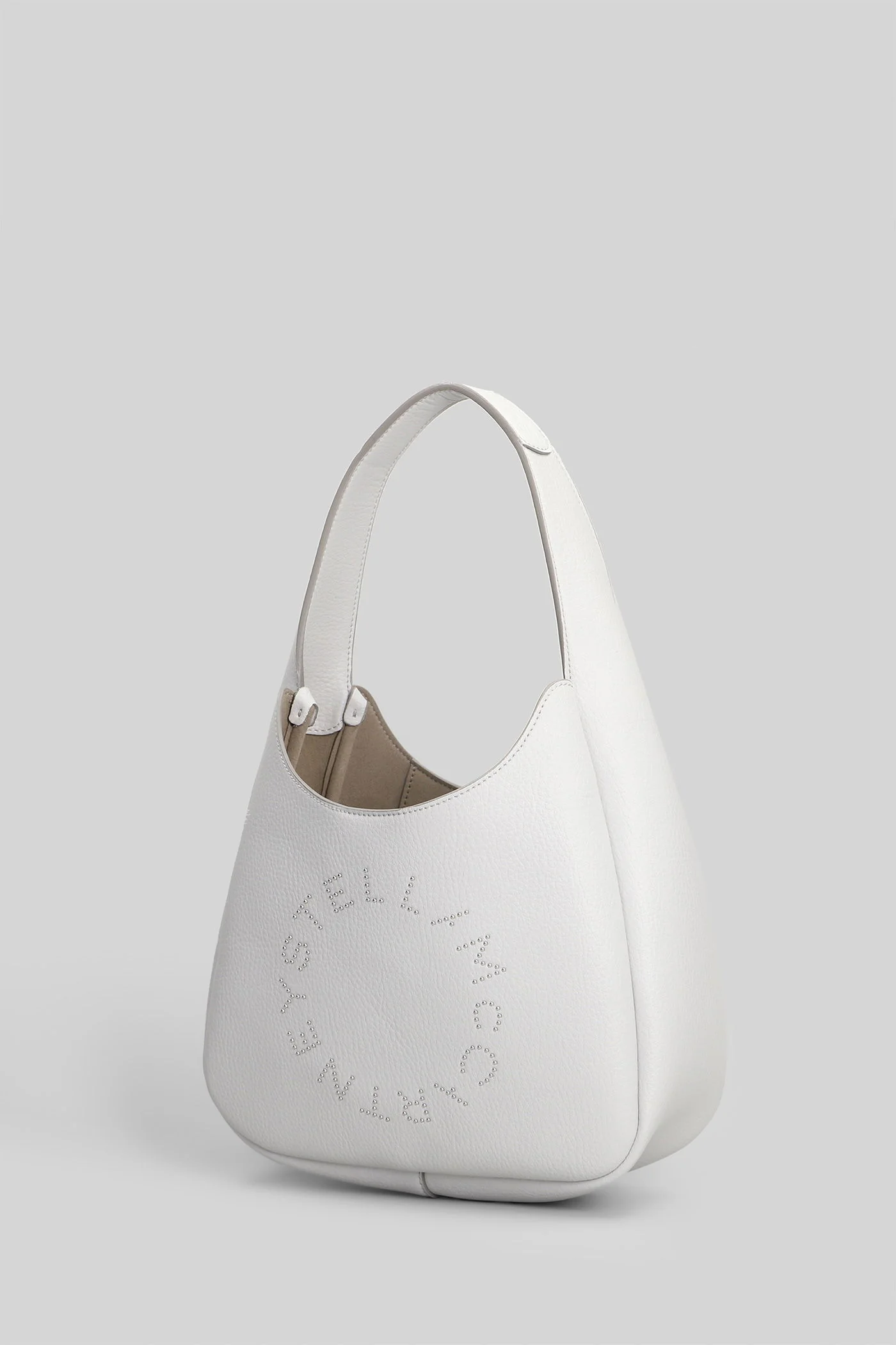 Hand bag in grey polyamide - Image 2