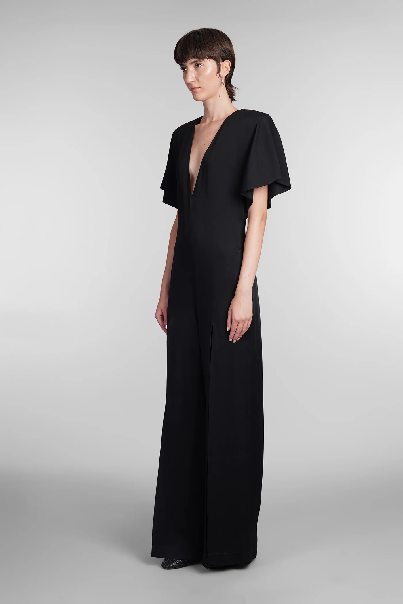 Jumpsuit in black viscose - Image 4