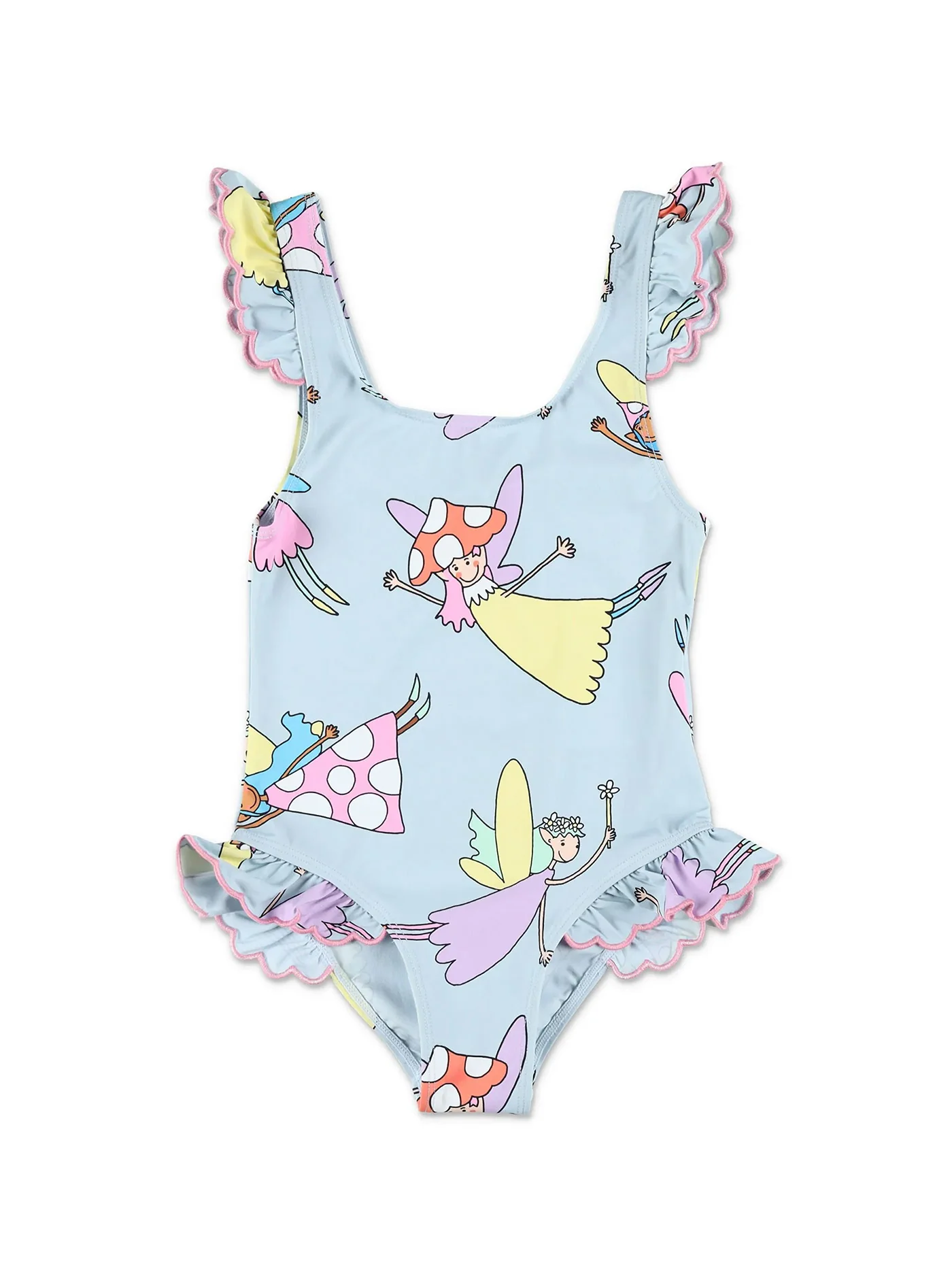 Beachwear in cyan polyamide