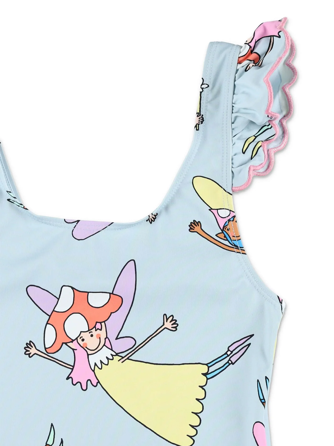 Beachwear in cyan polyamide - Image 3