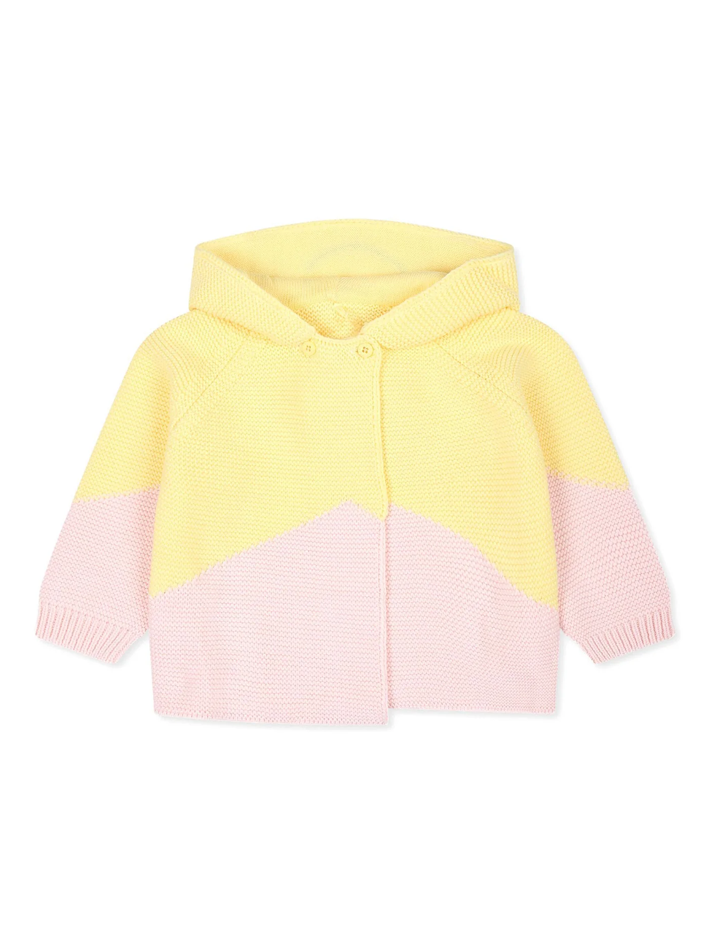 Cardigan in yellow cotton