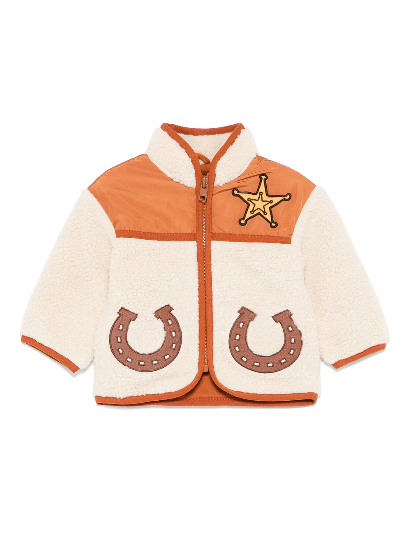 Casual jacket in beige polyester