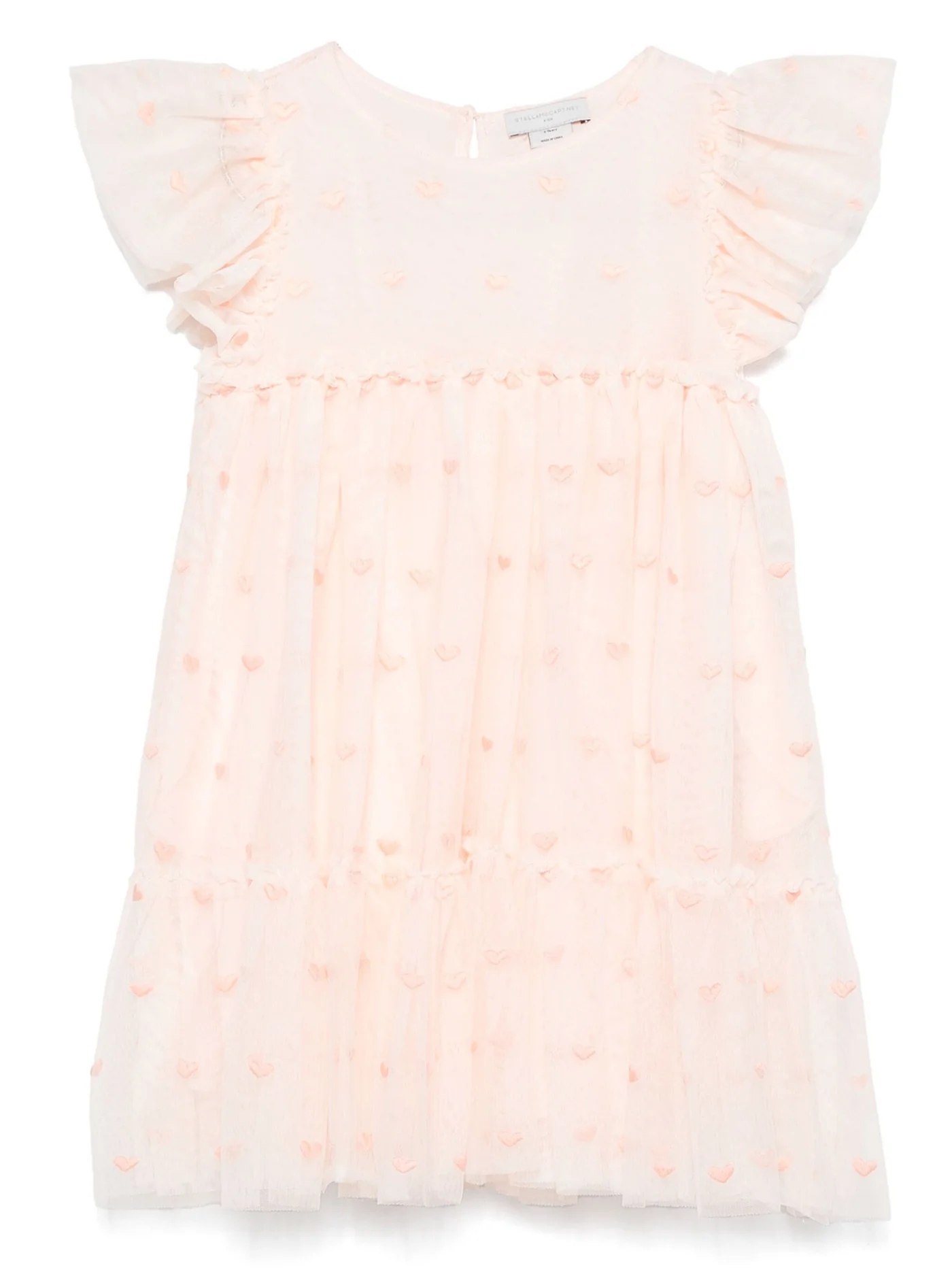 Dress woman  in rose-pink polyester