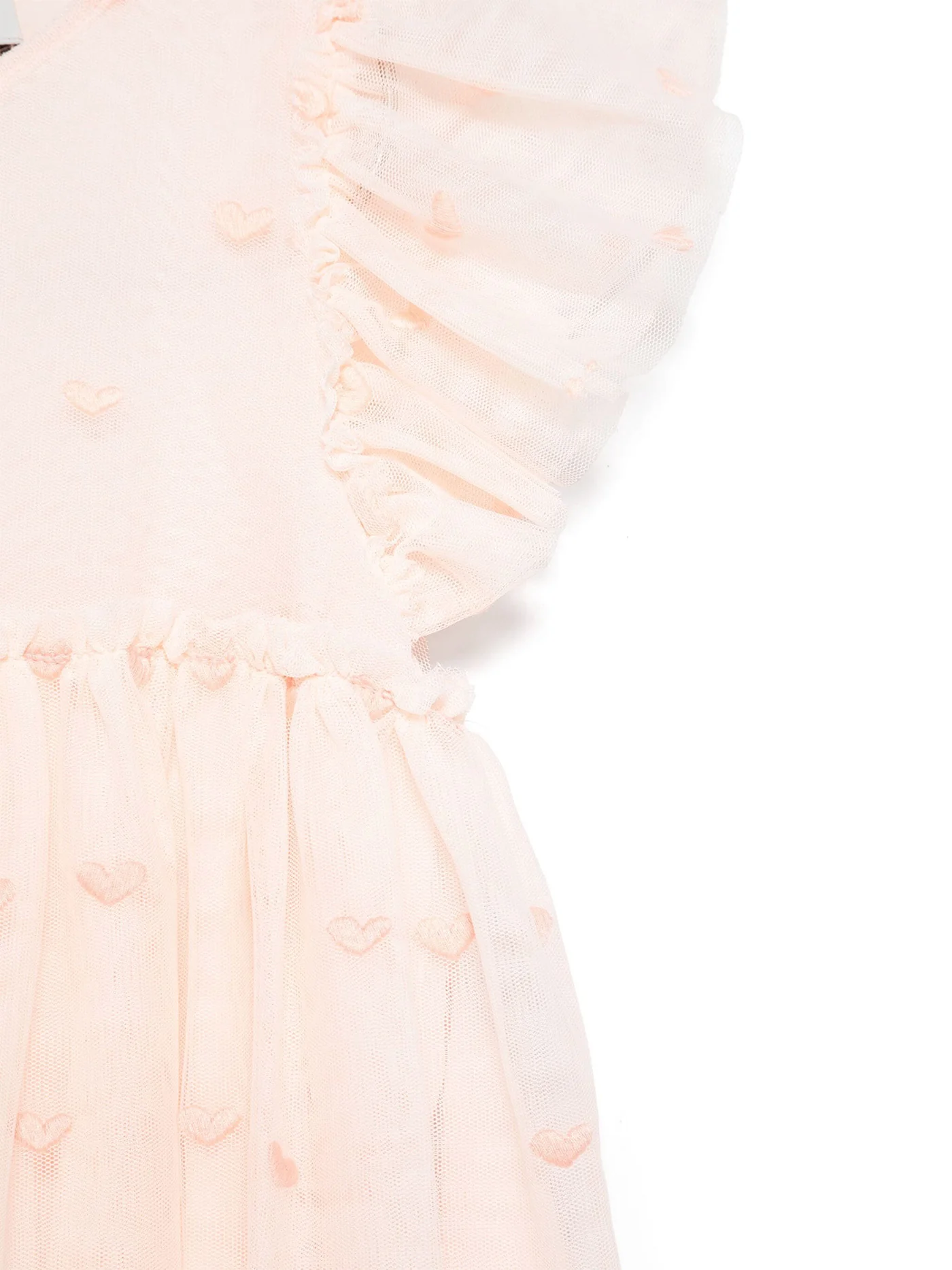 Dress woman  in rose-pink polyester - Image 3