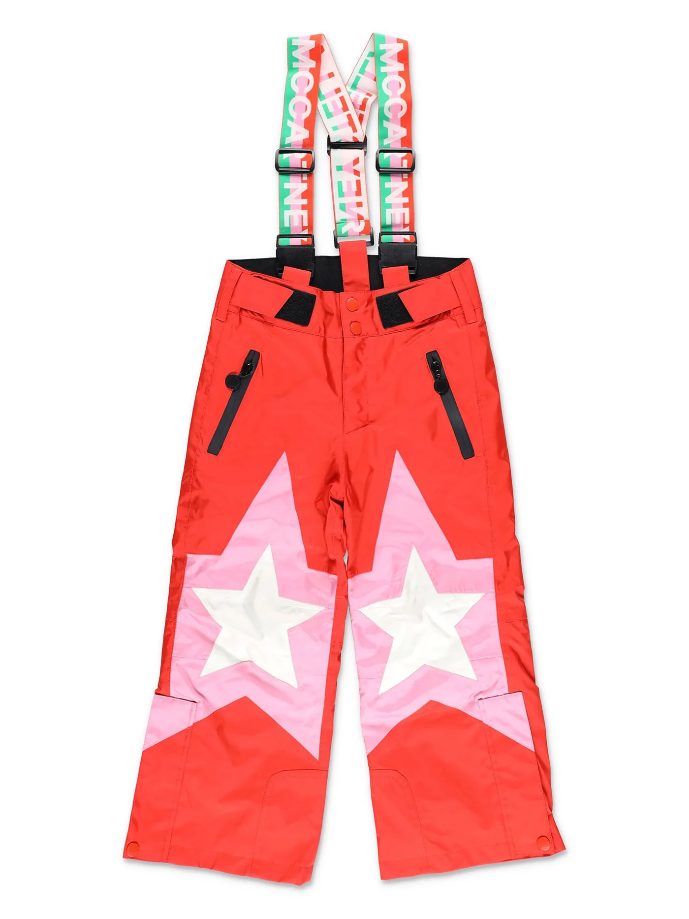Pants in red polyester
