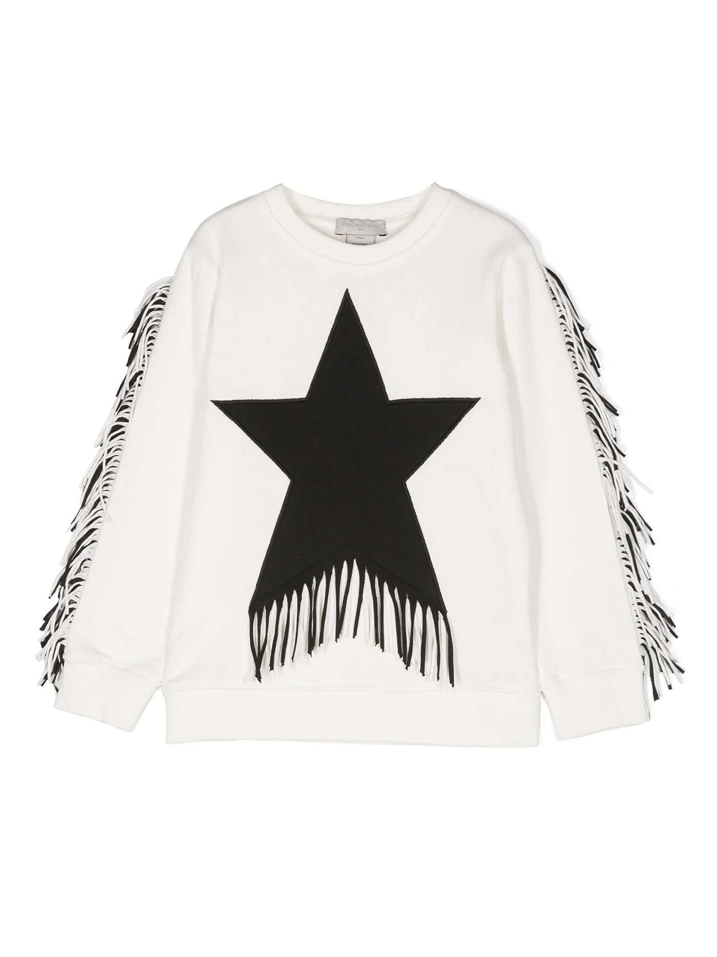 Sweatshirt in white cotton