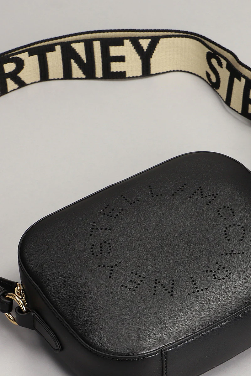 Shoulder bag in black faux leather - Image 5