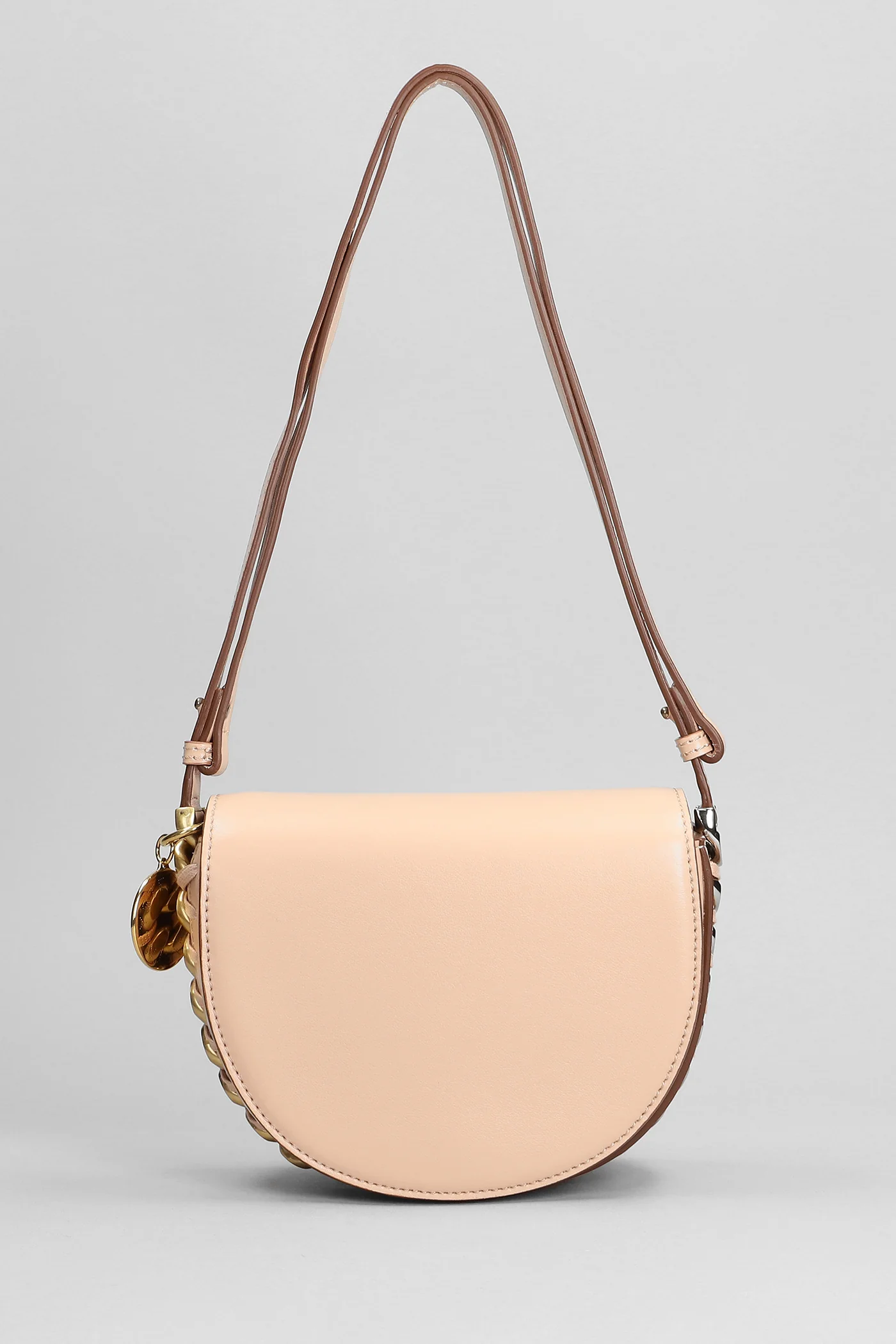 Shoulder bag in powder faux leather