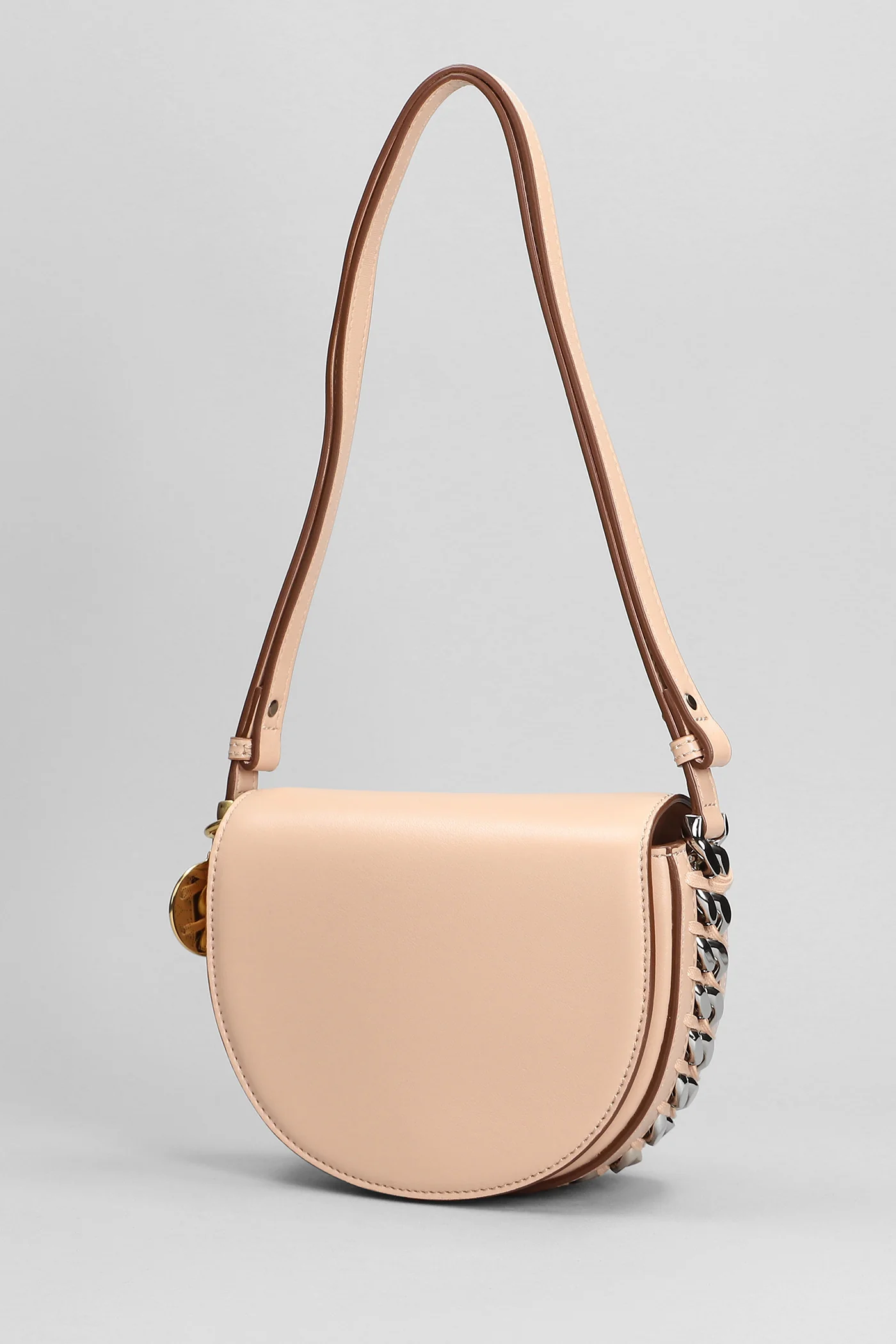 Shoulder bag in powder faux leather - Image 2
