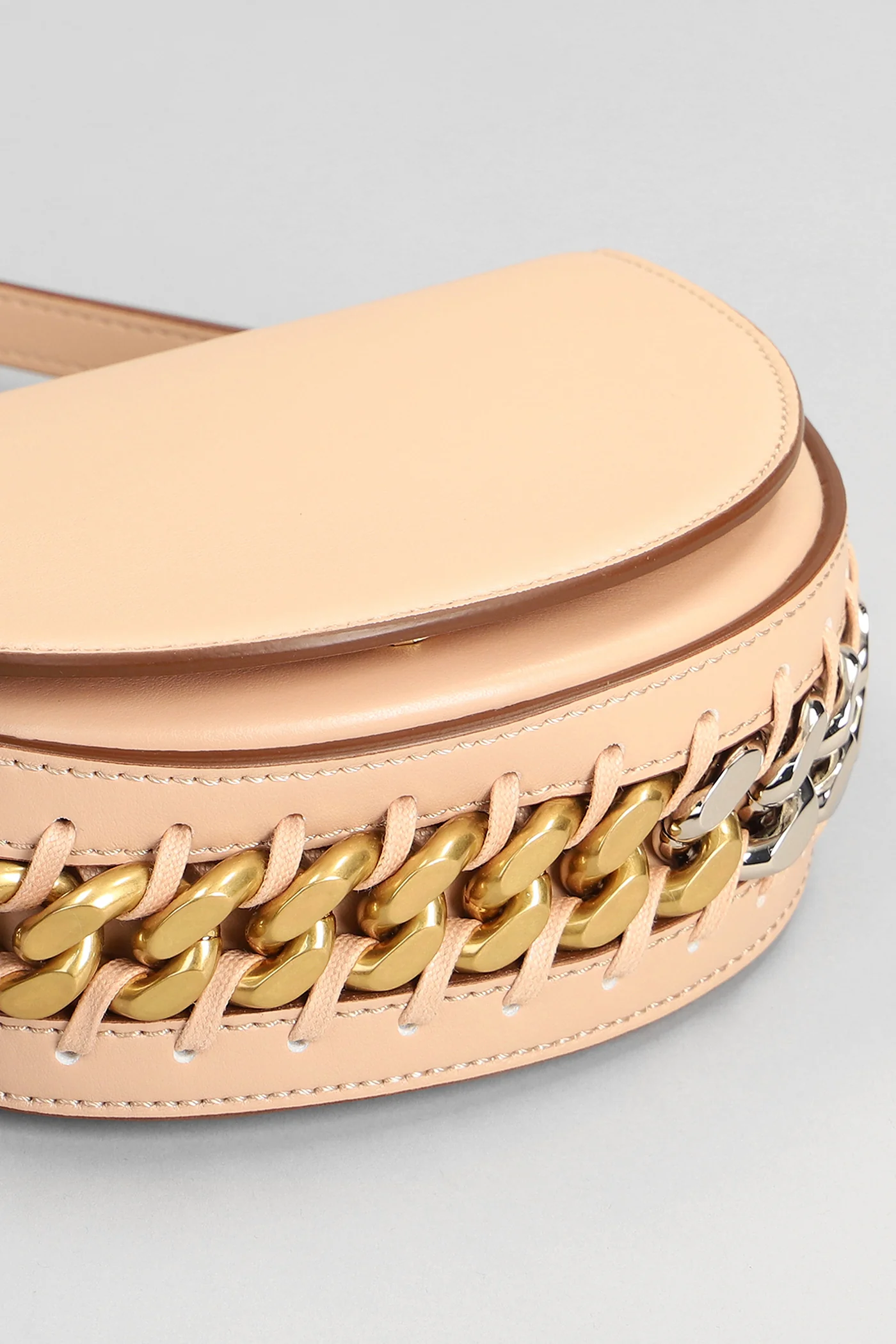 Shoulder bag in powder faux leather - Image 4