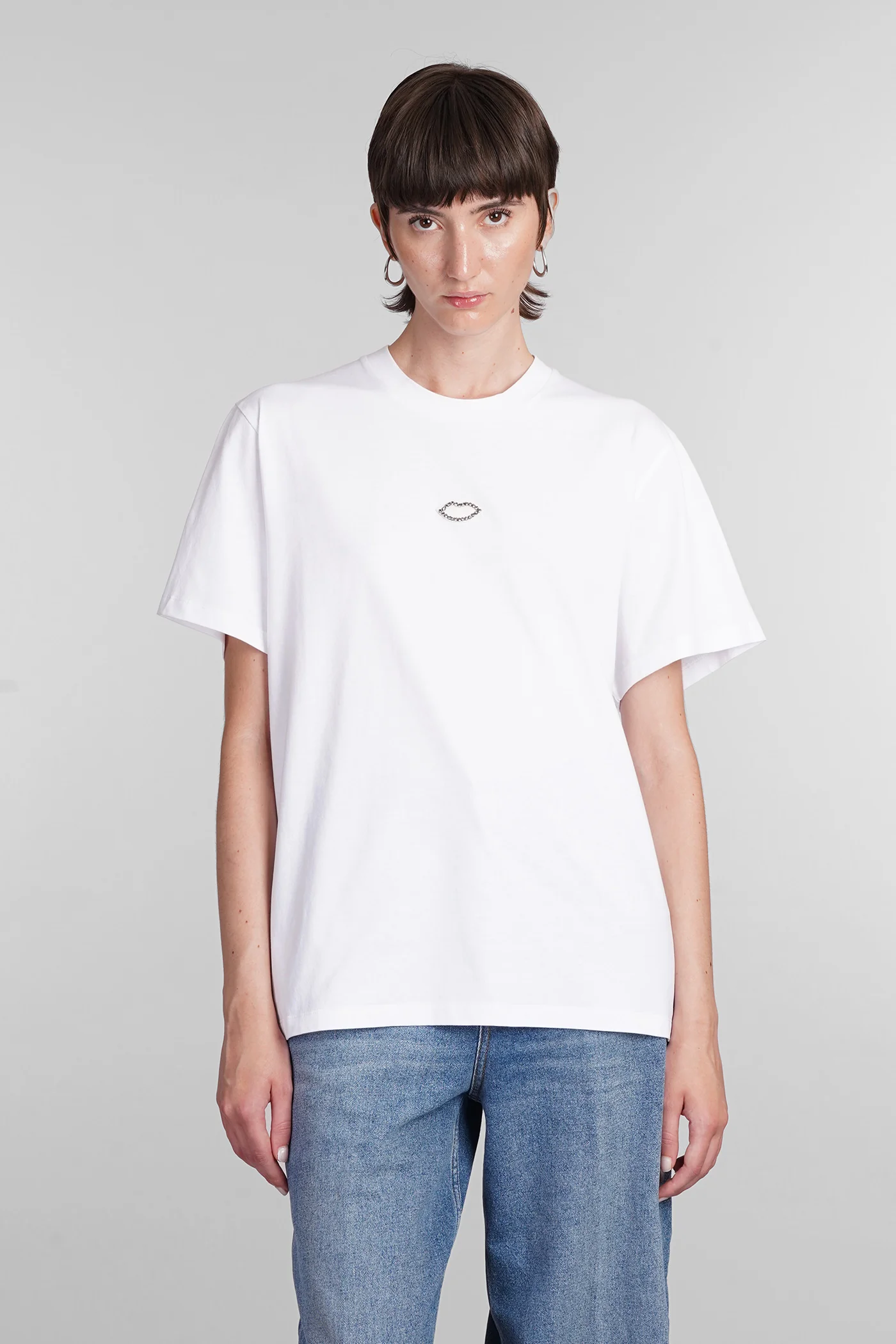 T-Shirt in white cotton