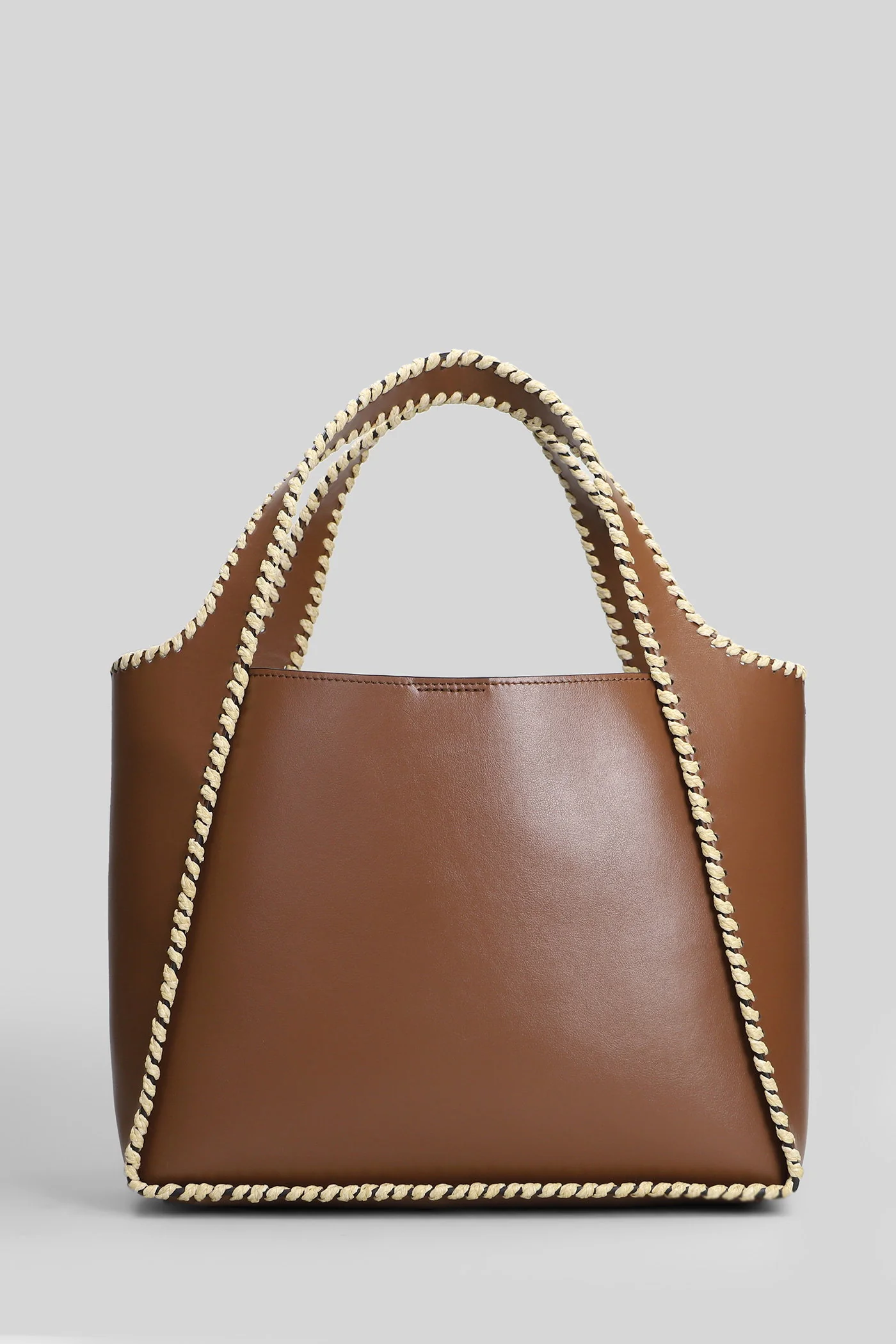 Tote in brown polyamide - Image 3