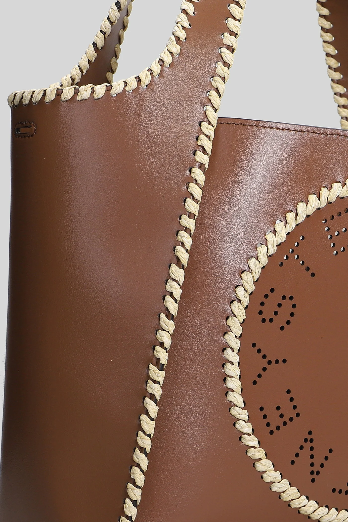 Tote in brown polyamide - Image 4