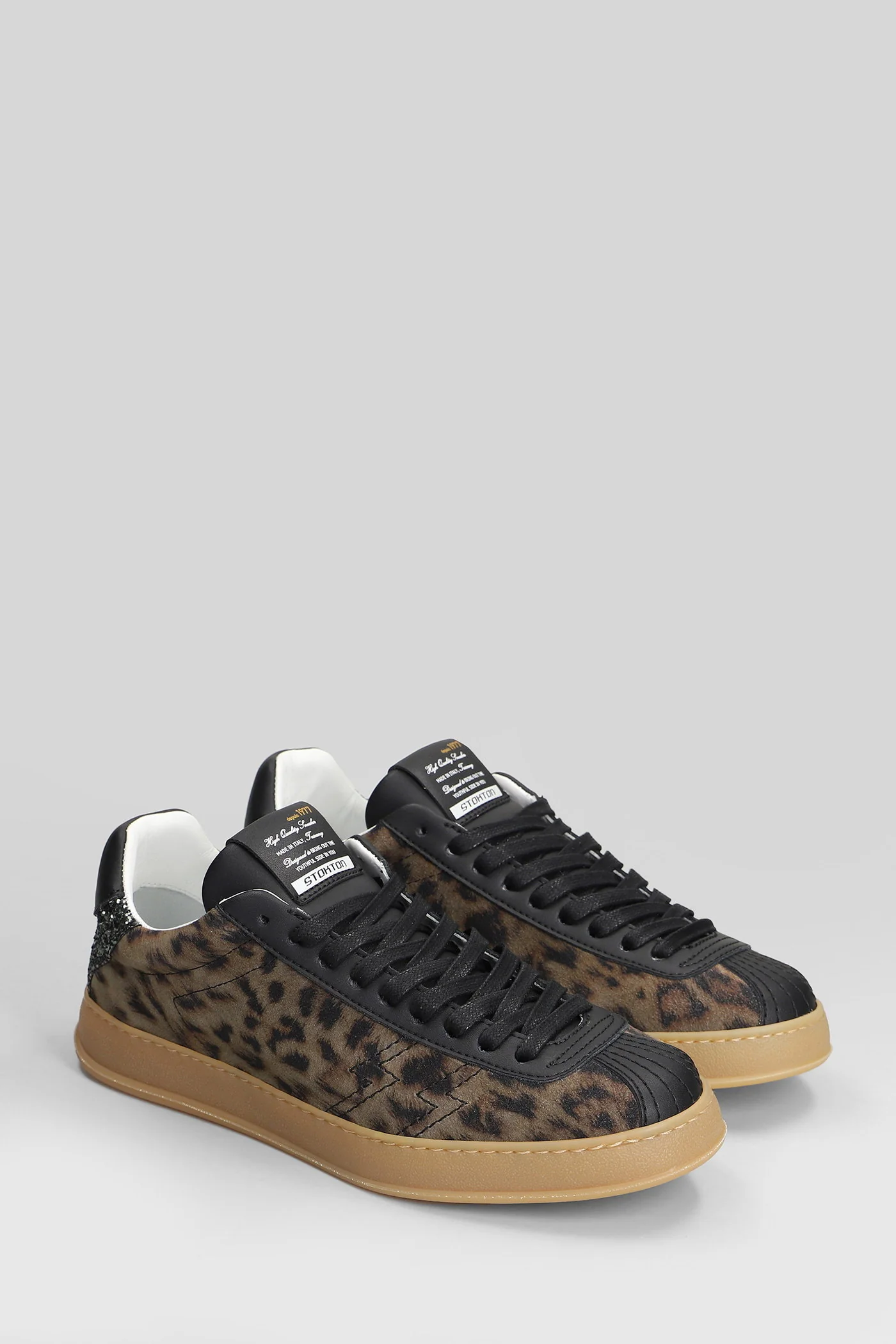 Zapper Sneakers in Animalier suede and leather - Image 2