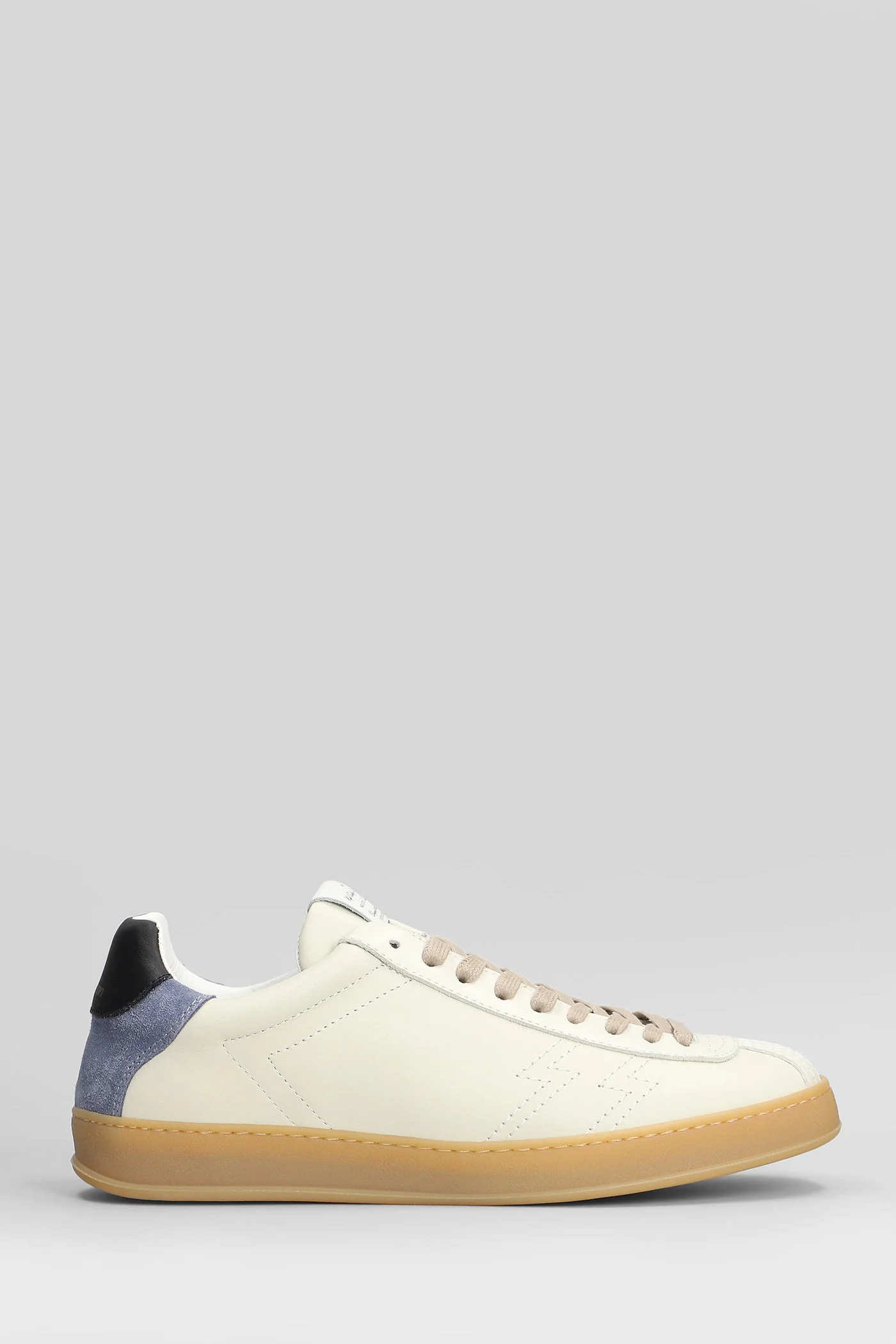 Zapper Sneakers in beige leather
