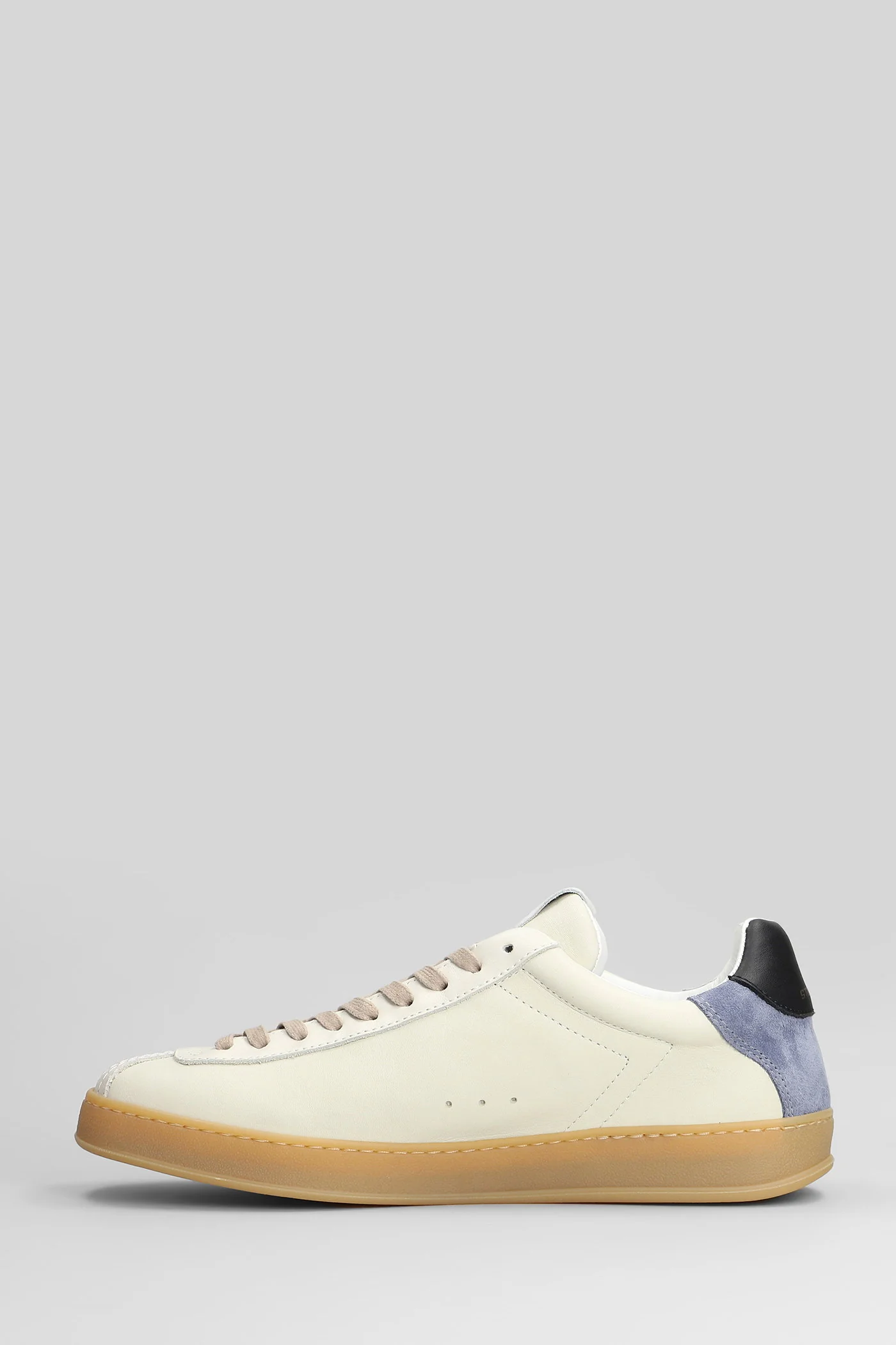Zapper Sneakers in beige leather - Image 3