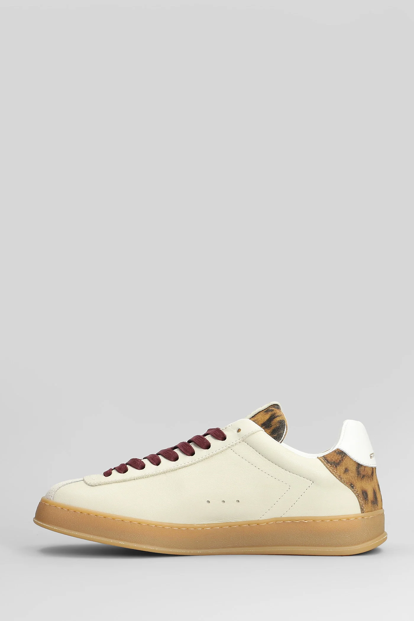 Zapper Sneakers in beige leather - Image 3