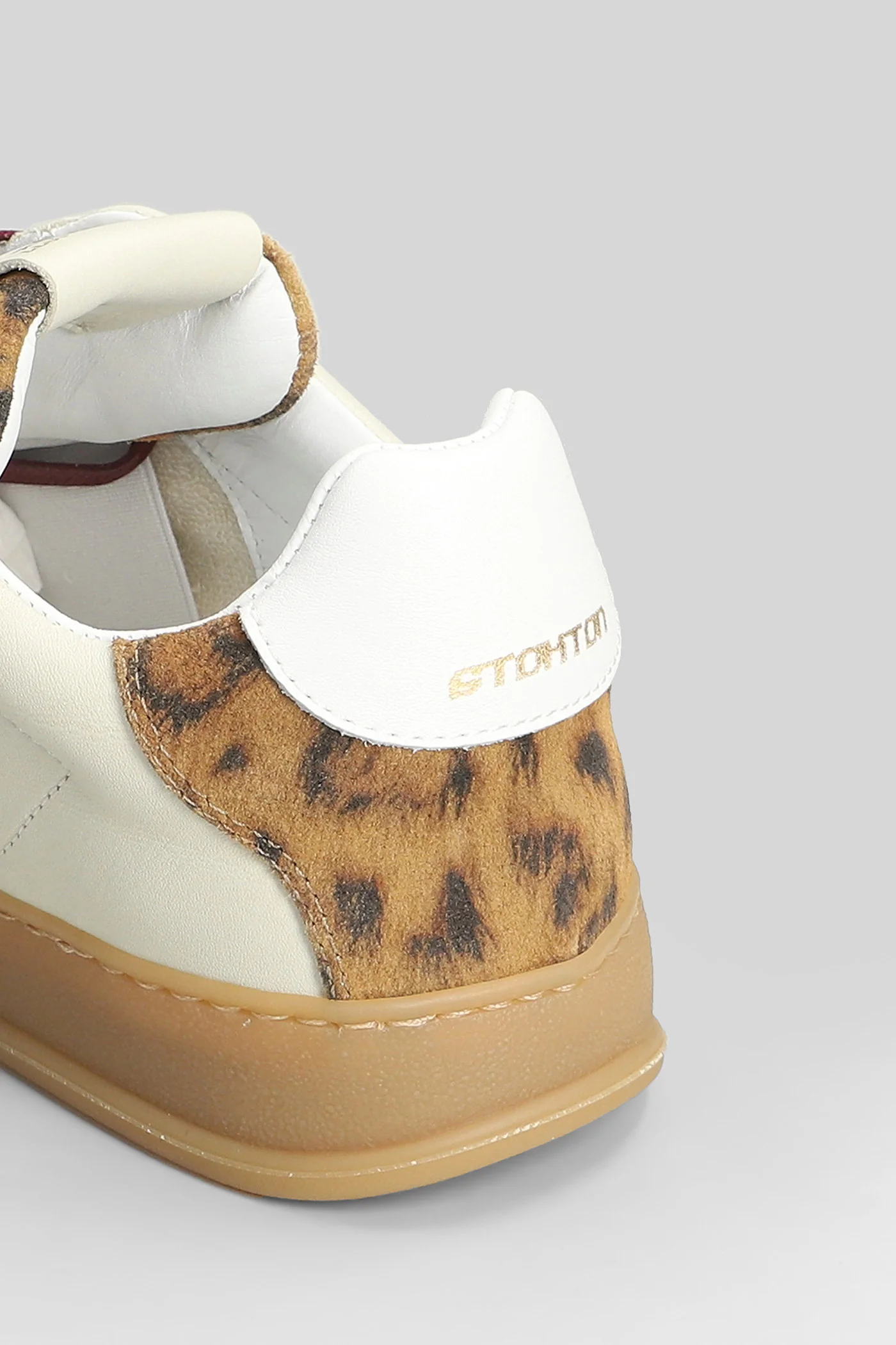 Zapper Sneakers in beige leather - Image 5