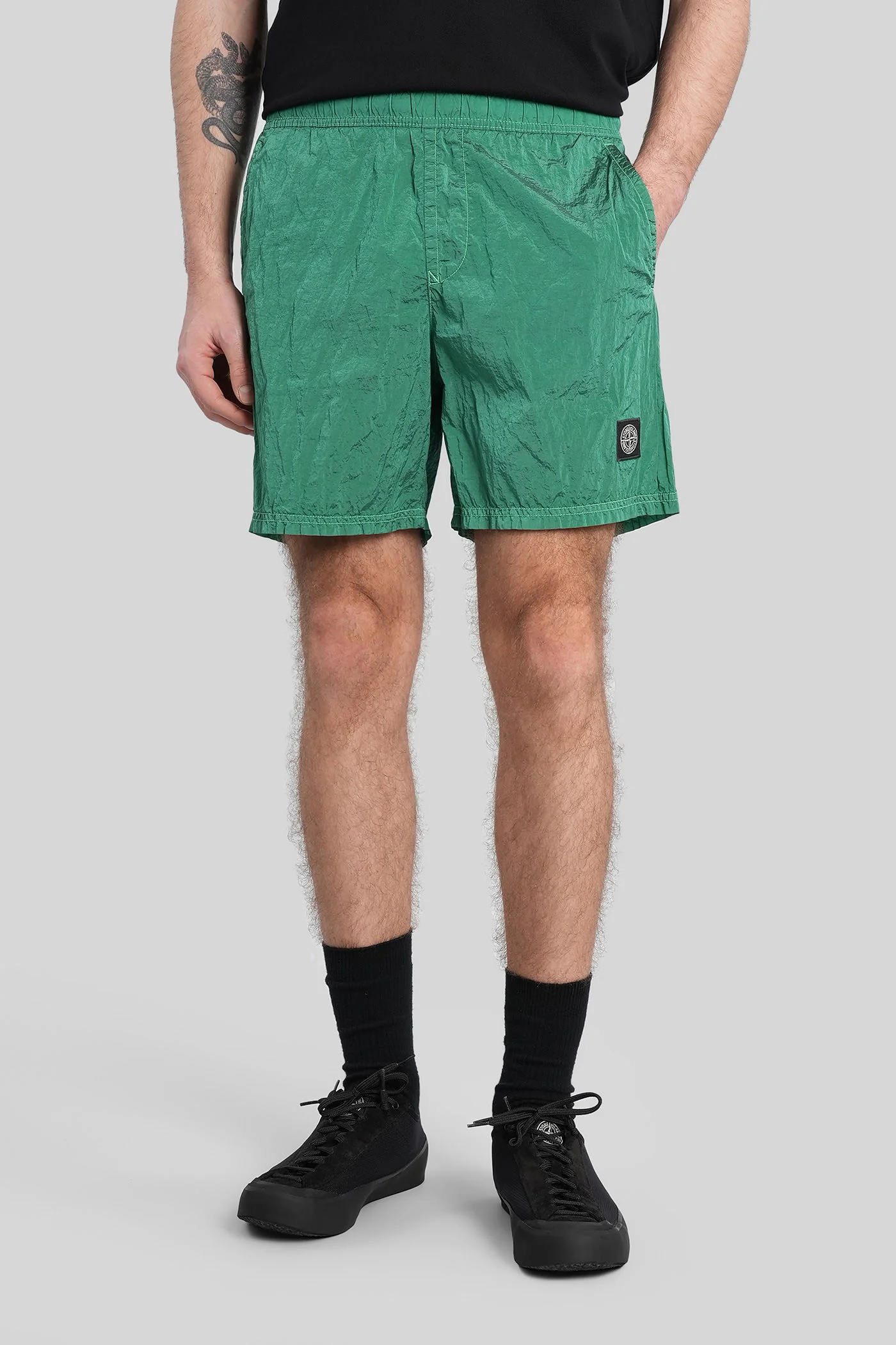 Beachwear in green polyamide