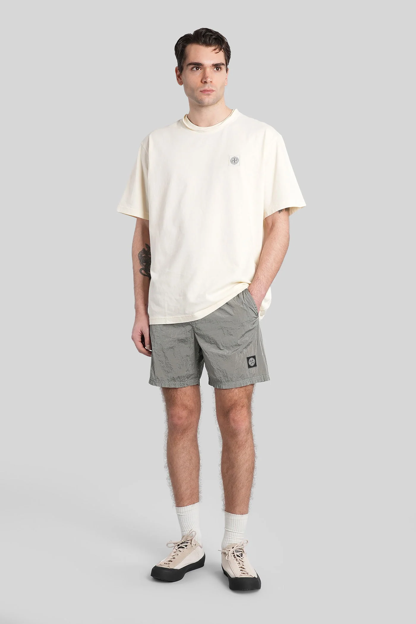 Beachwear in grey polyamide - Image 2