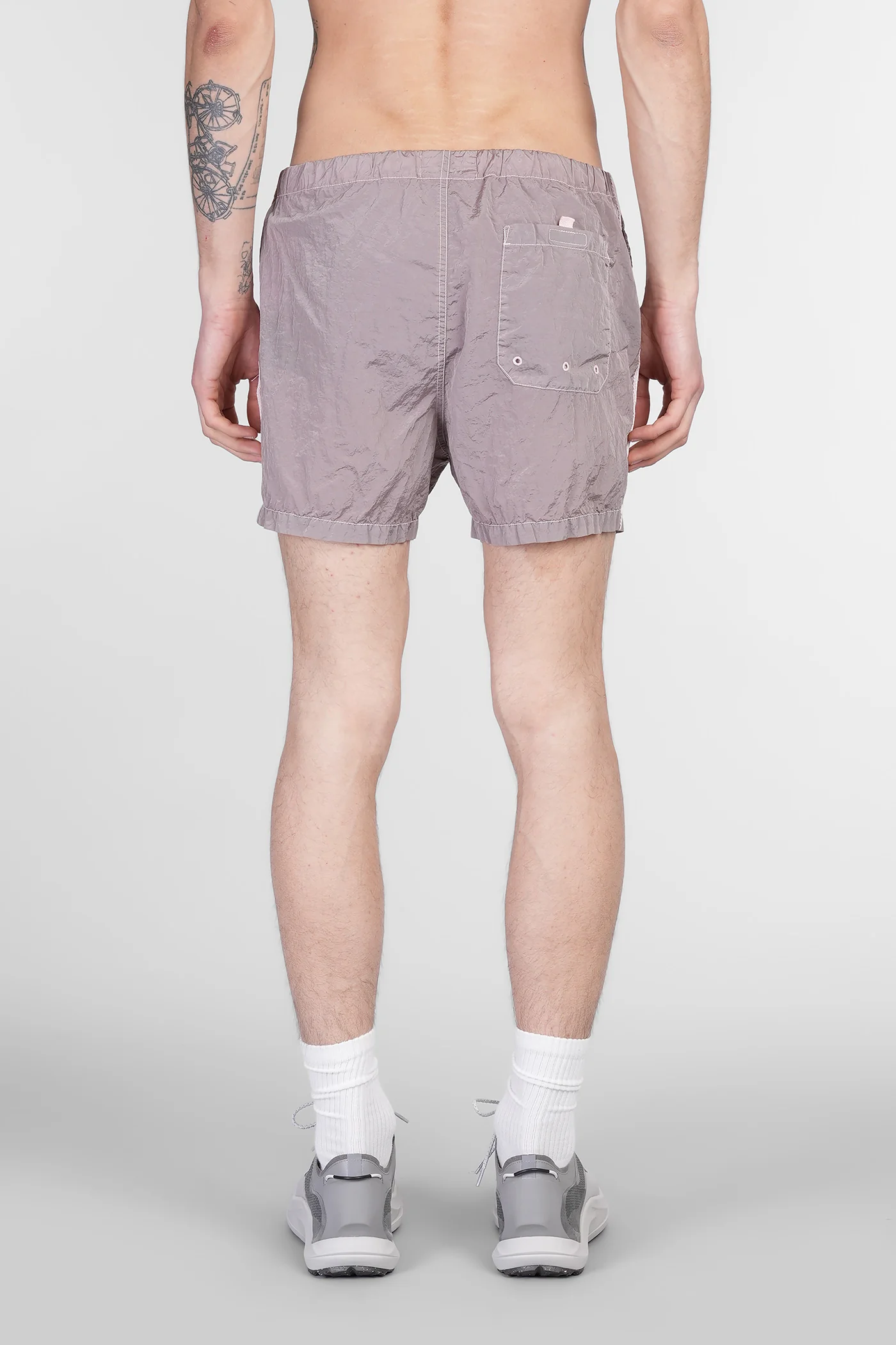 Beachwear in rose-pink polyamide - Image 3