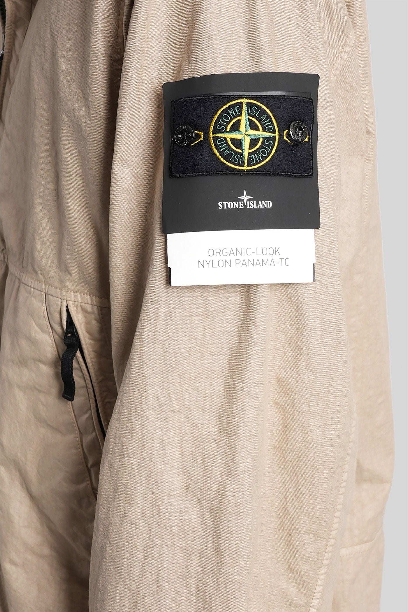 Casual jacket in beige polyamide - Image 5