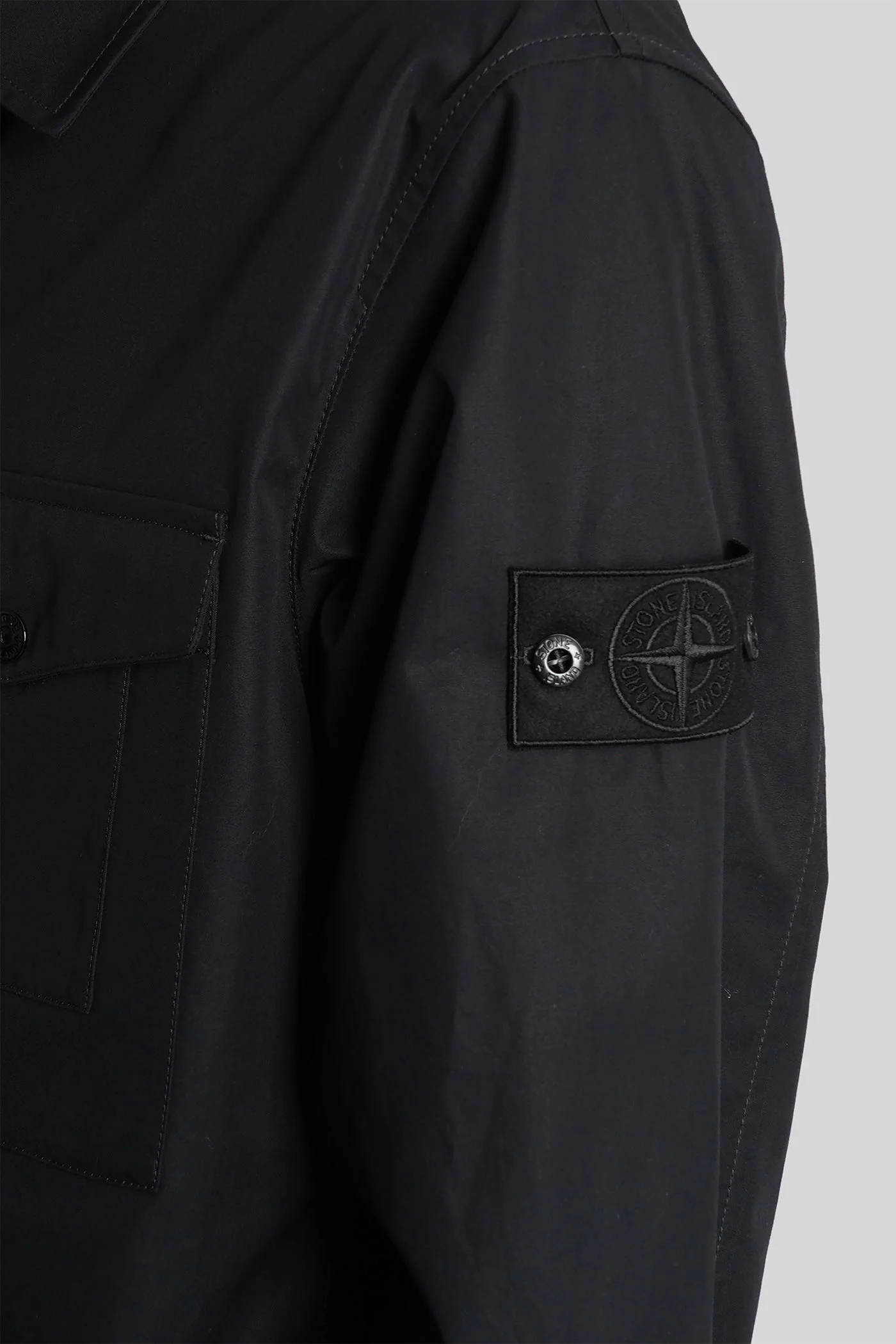 Casual jacket in black cotton - Image 5