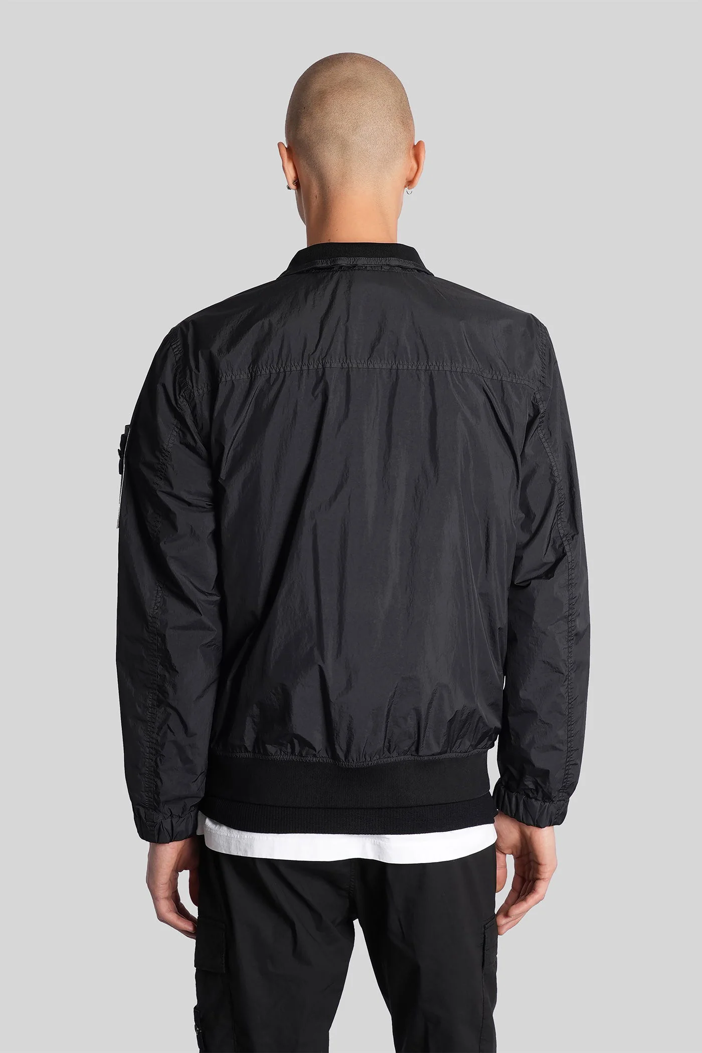 Casual jacket in black polyamide - Image 3