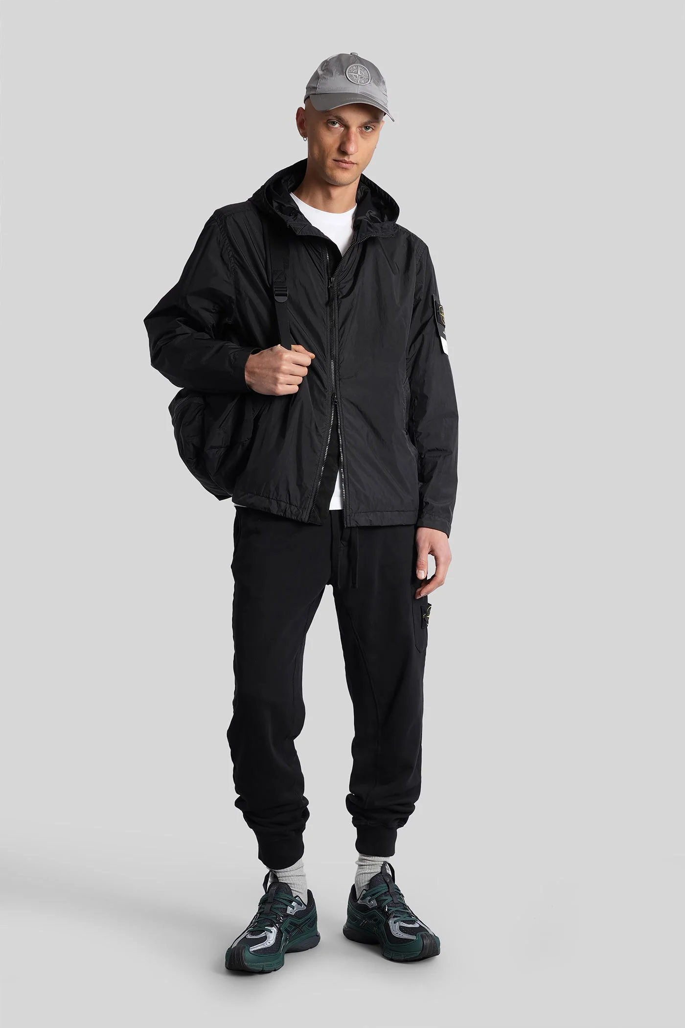 Casual jacket in black polyamide - Image 2