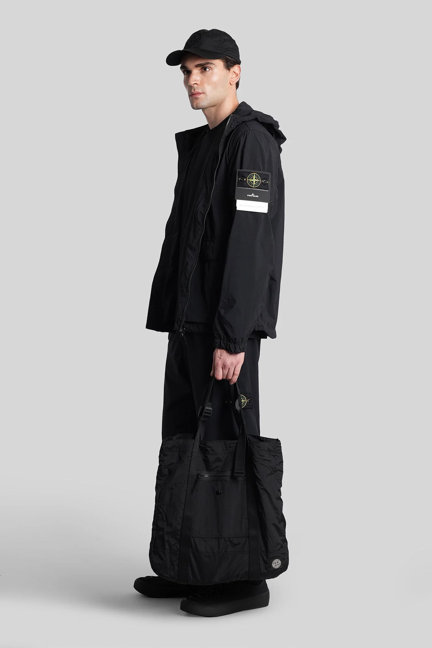 Casual jacket in black polyamide - Image 2