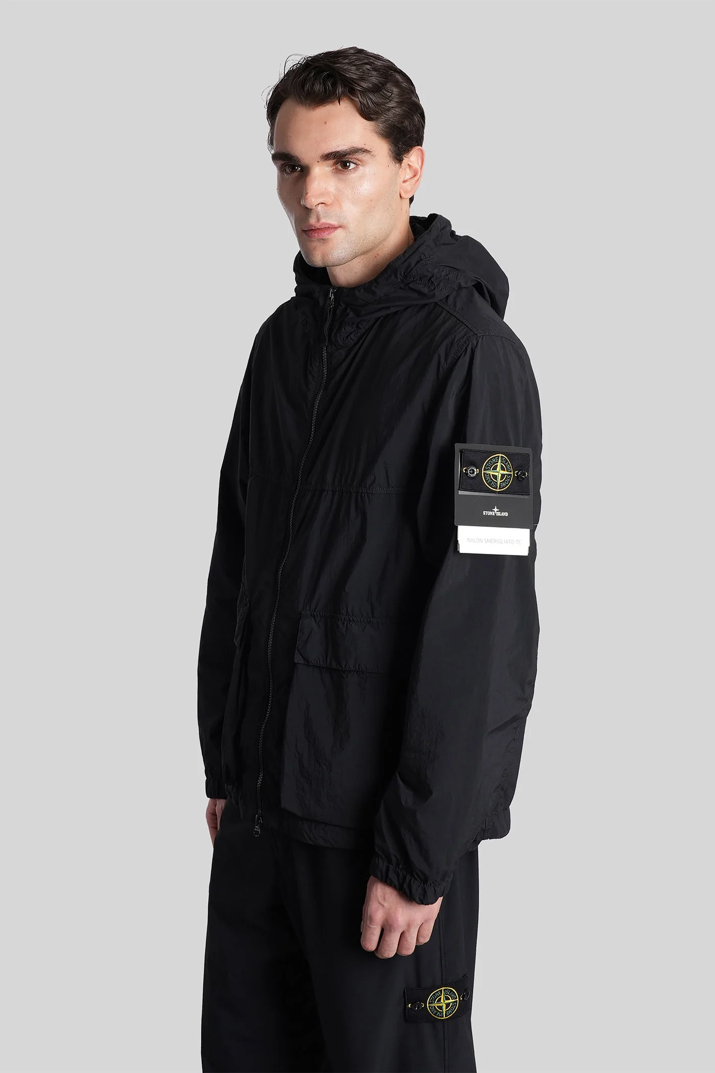 Casual jacket in black polyamide - Image 4