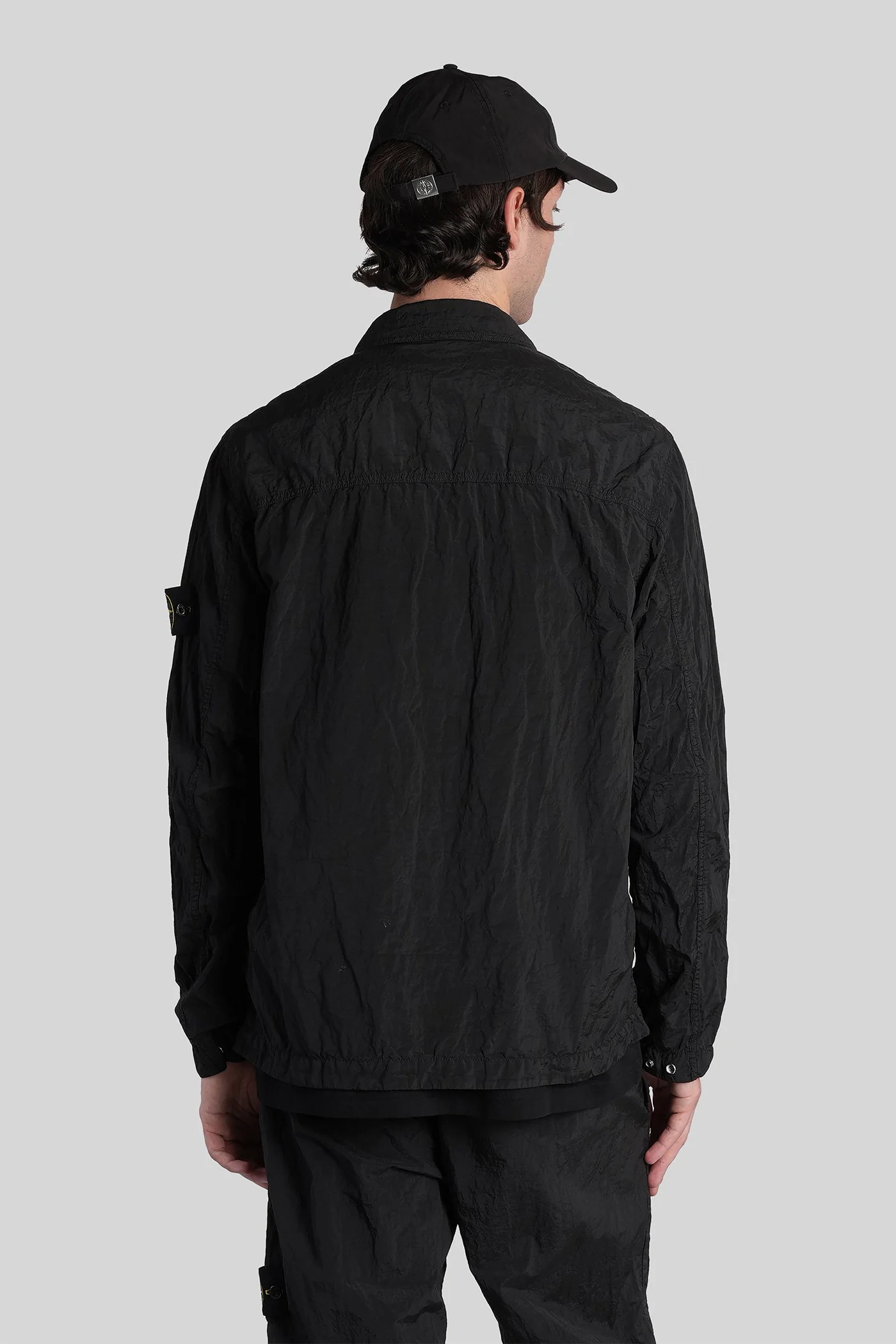 Casual jacket in black polyamide - Image 3